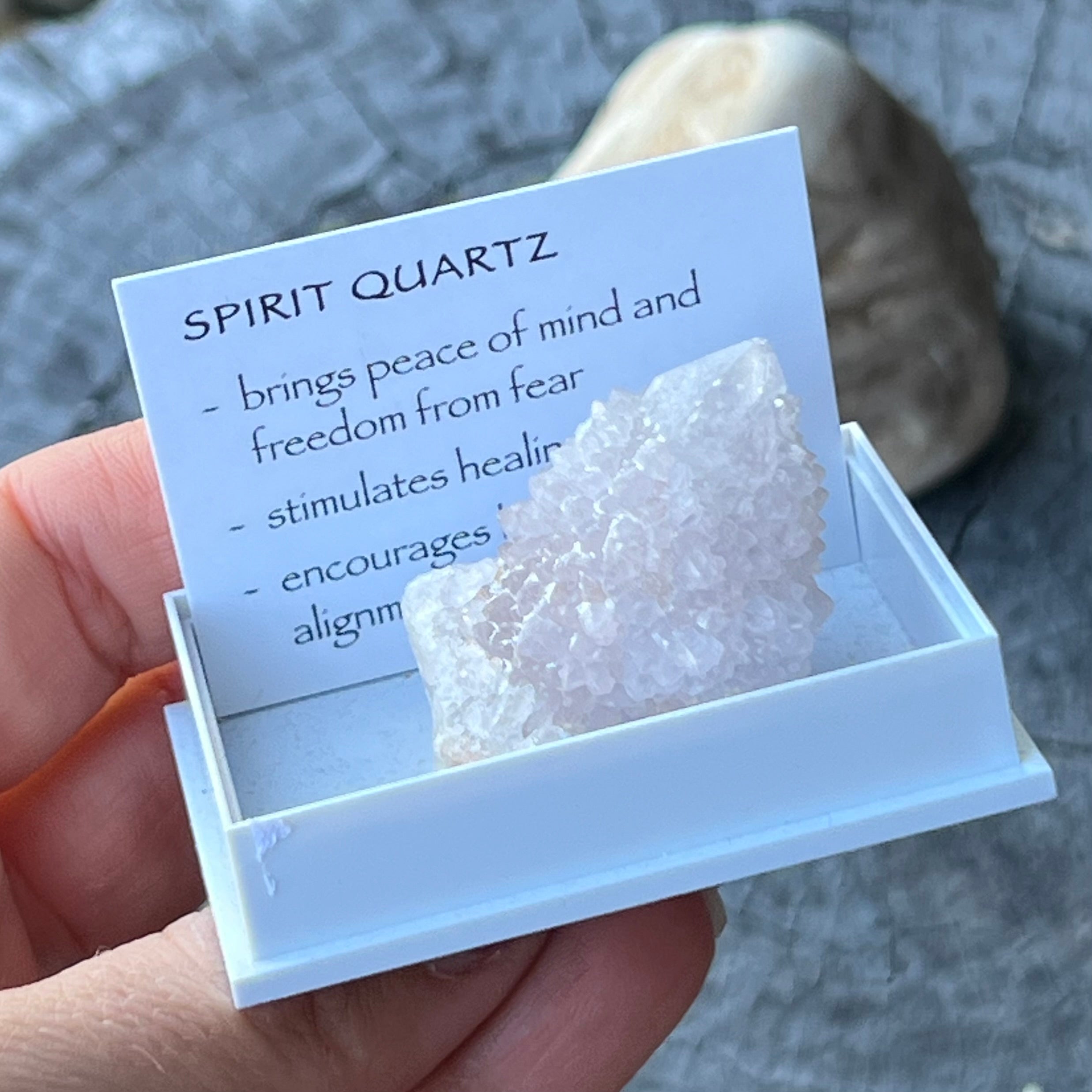 Spirit Quartz Point ~ Specialty Boxed Crystal