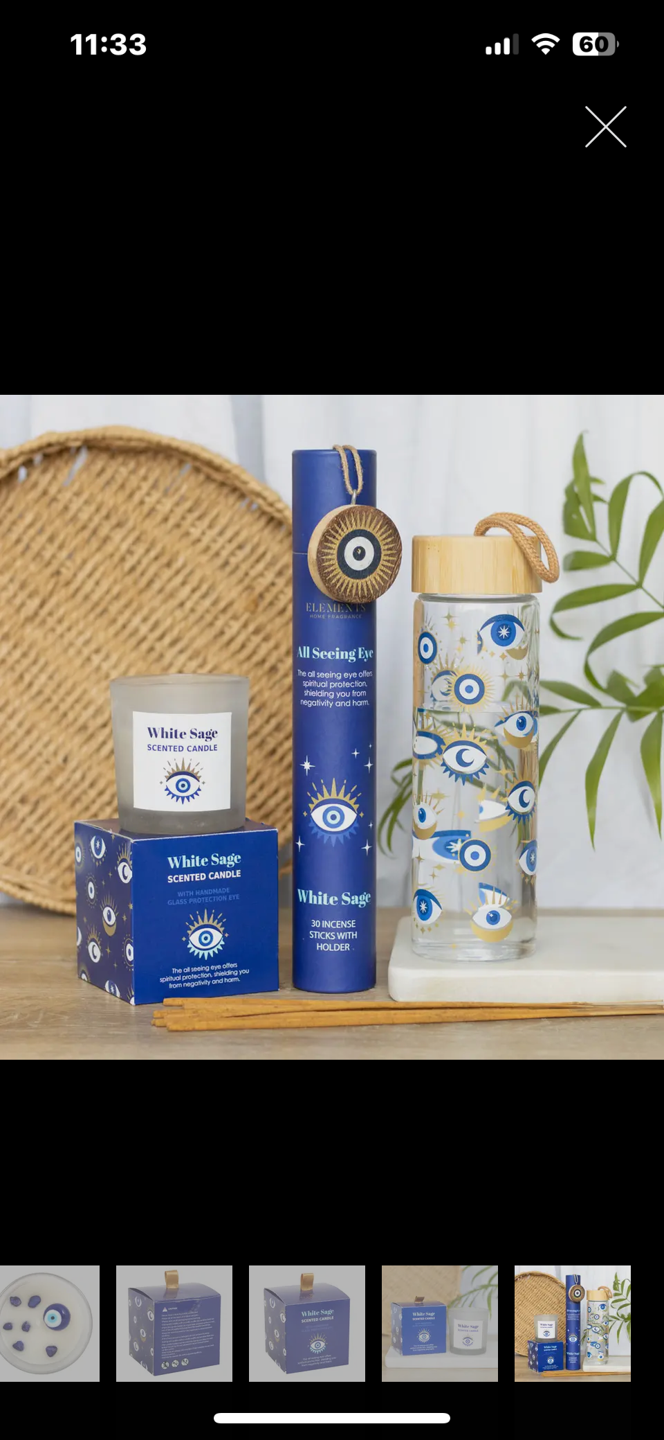 Evil Eye ~ Glass Drink Bottle