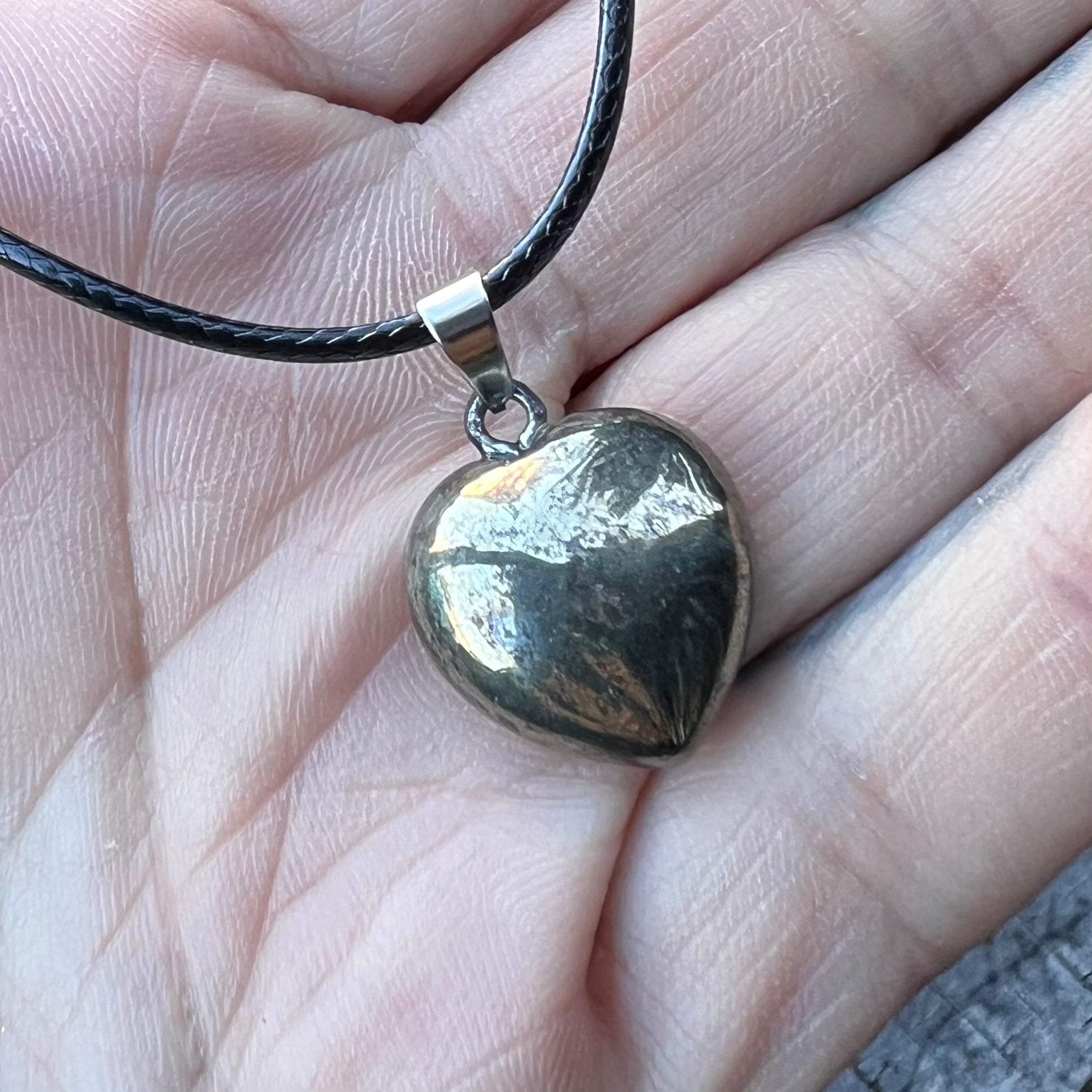 Pyrite Heart Pendant