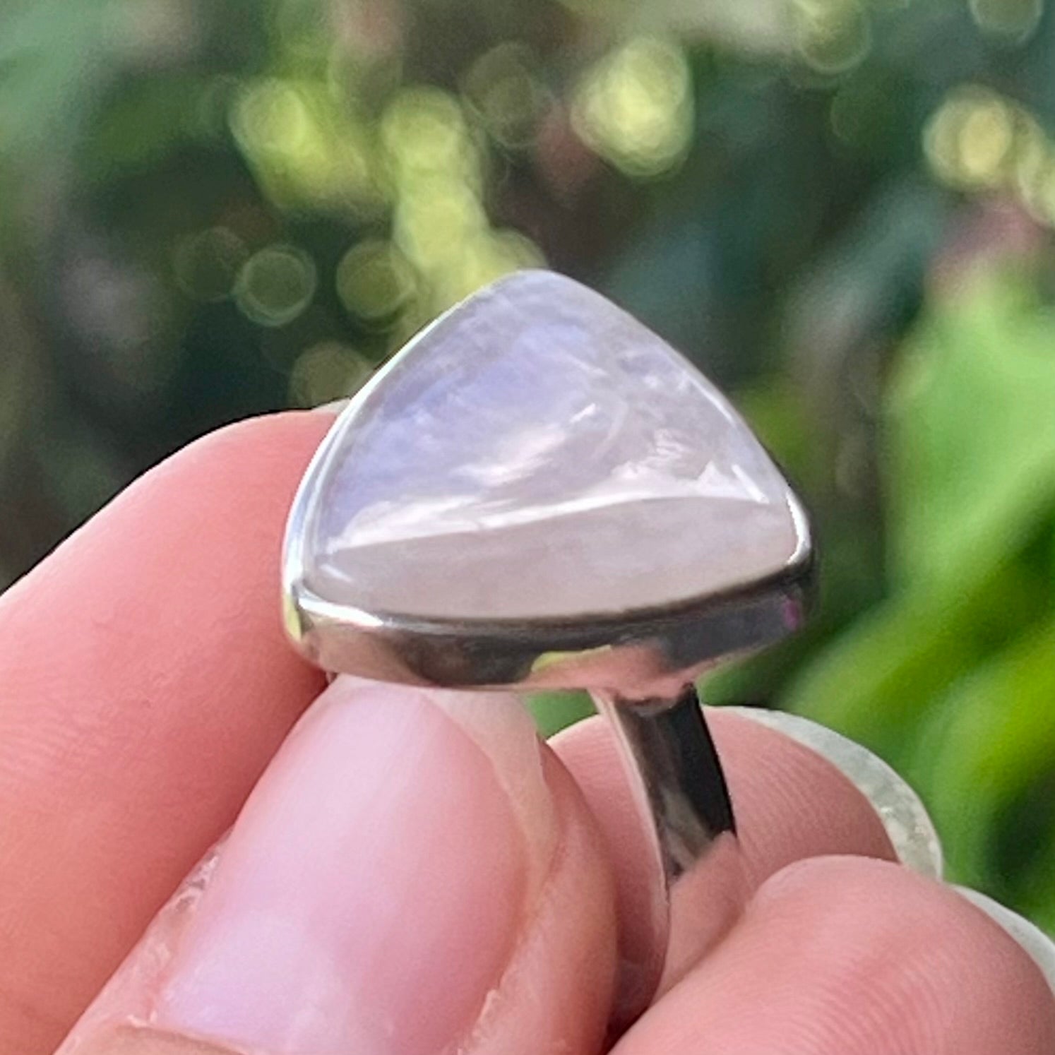 Moonstone Sterling Silver - size 8