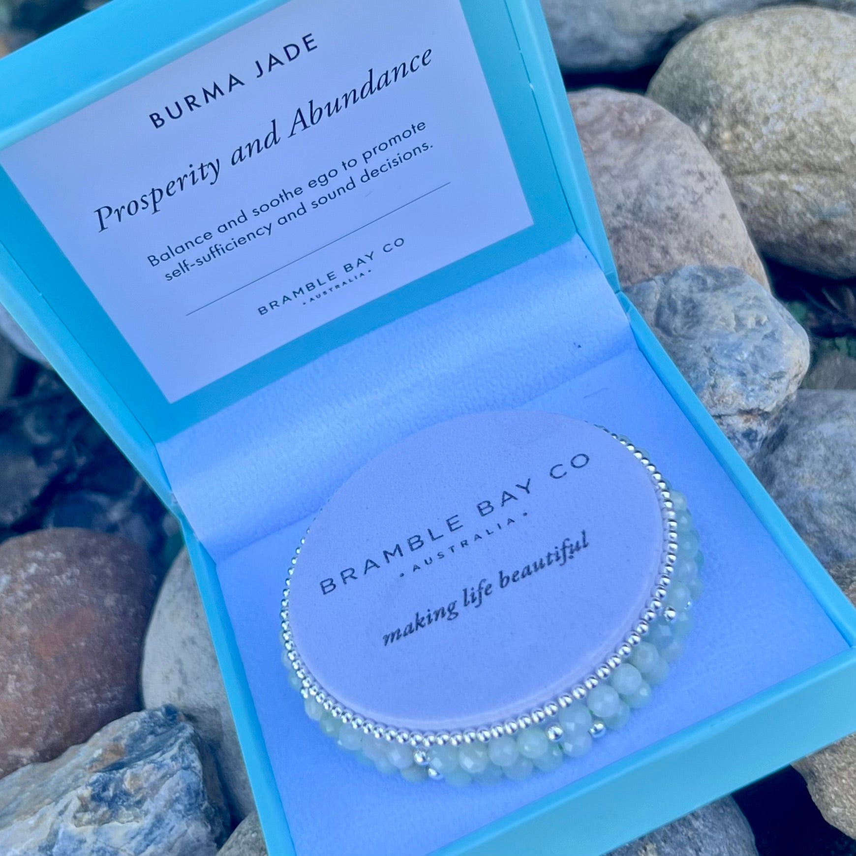 Prosperity & Abundance ~ Berma Jade Triple Bracelet Set
