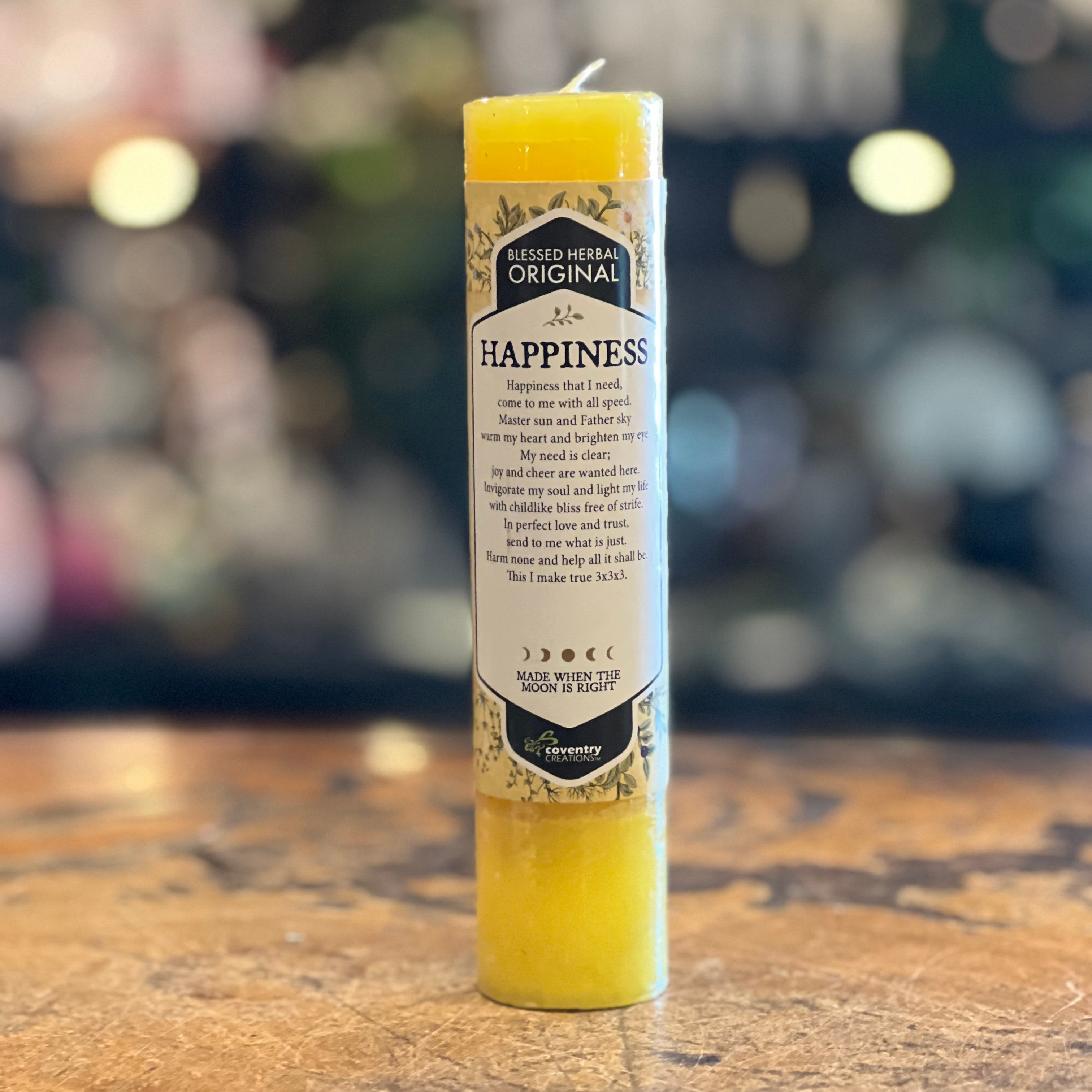 HAPPINESS ~ Blessing Candle