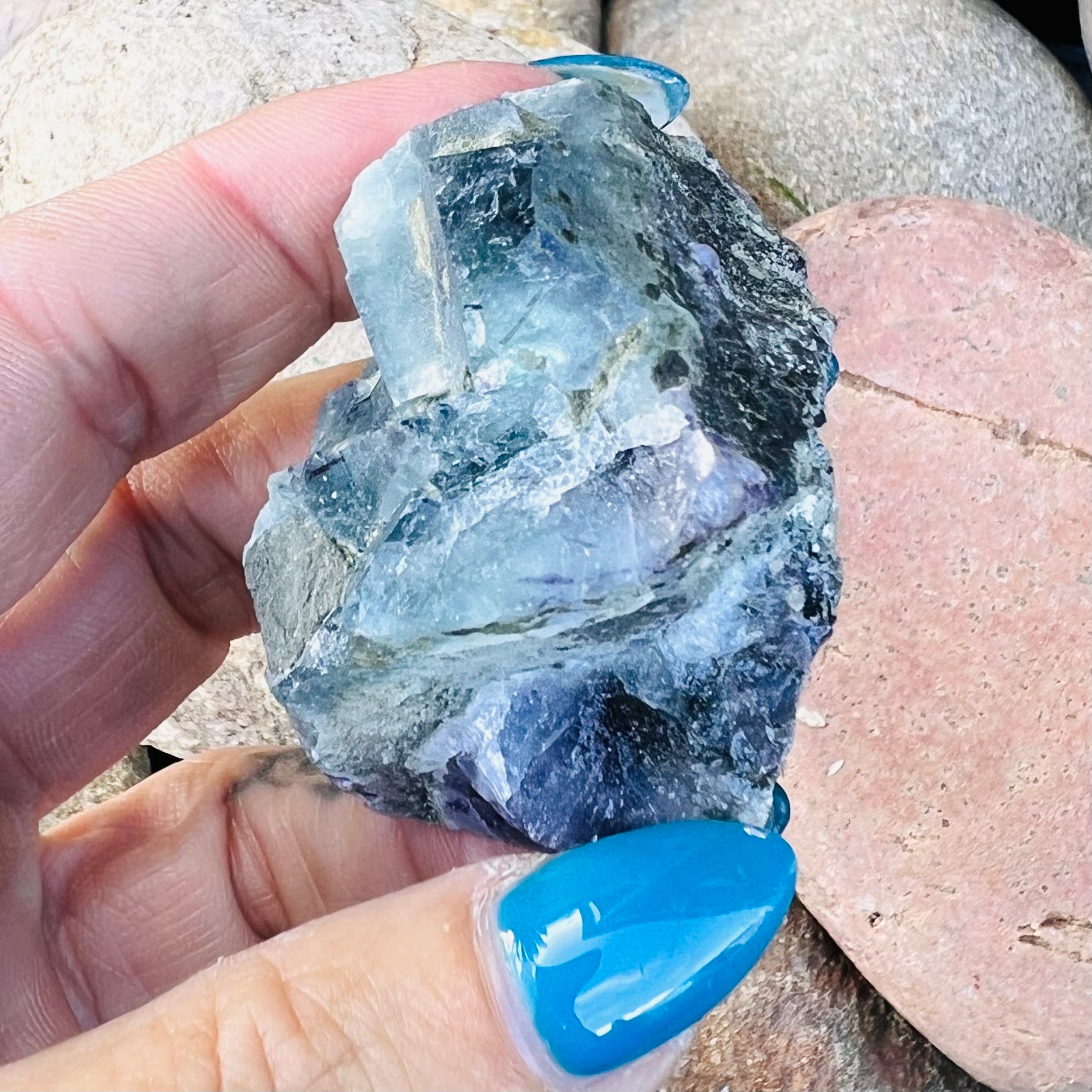 Raw Rainbow Fluorite Specimen