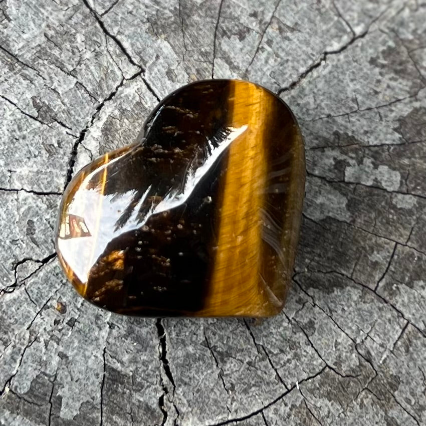 Golden Tiger Eye Heart ~ Specialty Crystal ~ Small