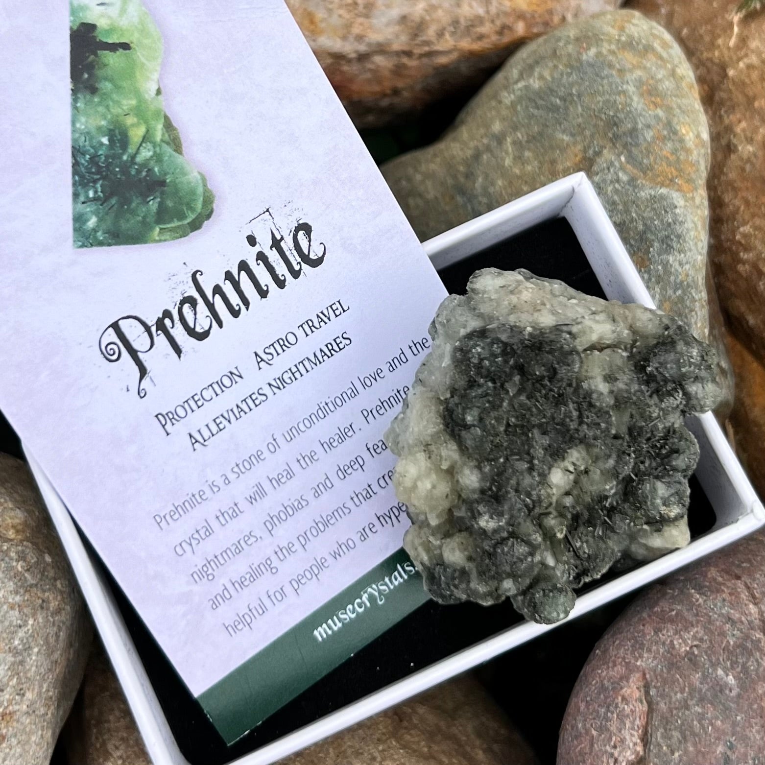 Prehnite Specimen ~ Specialty Boxed Crystal