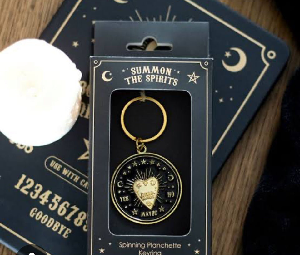 Talking Board Spinning Planchette ~ Key Ring