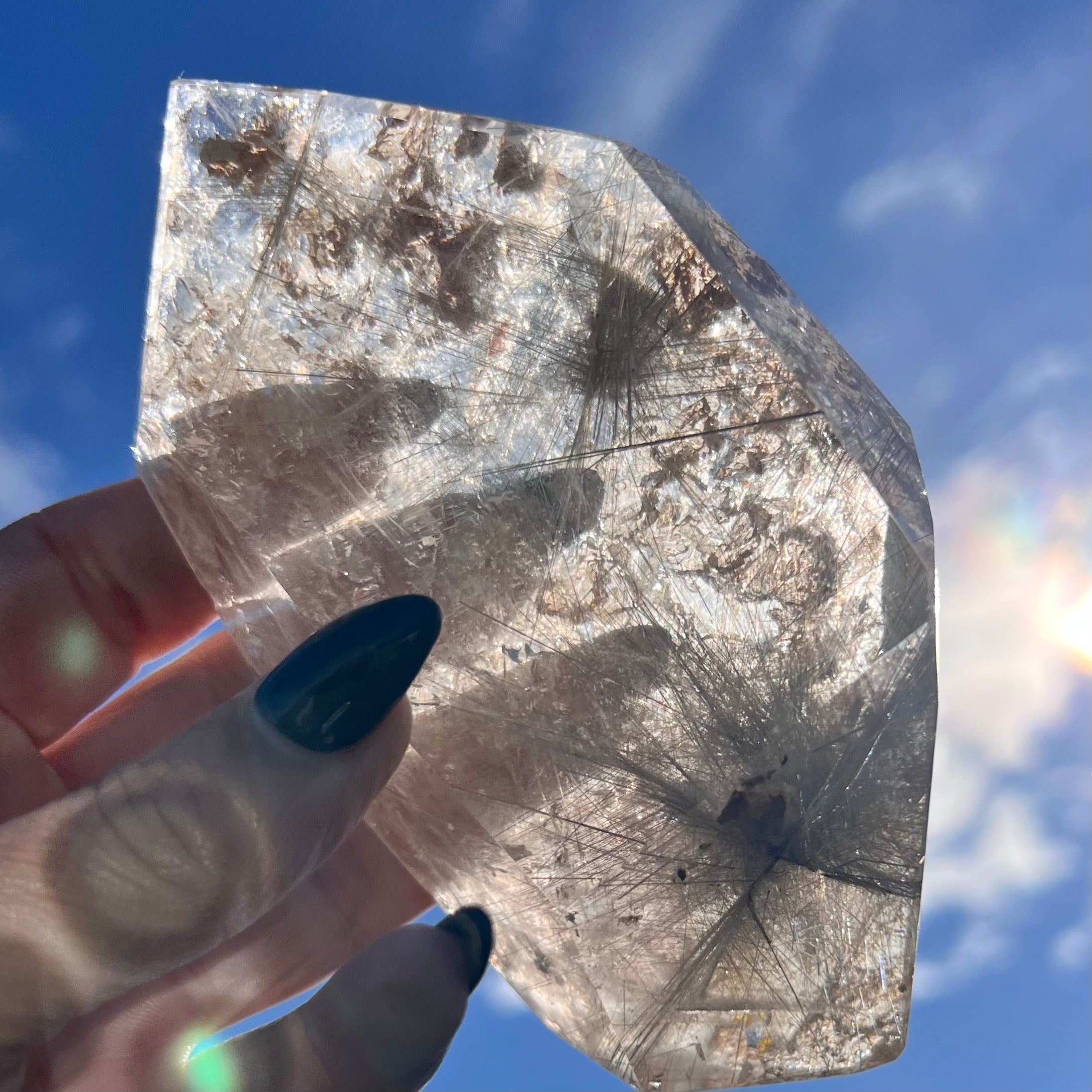 Rare Silver Rutile Quartz  Freeform