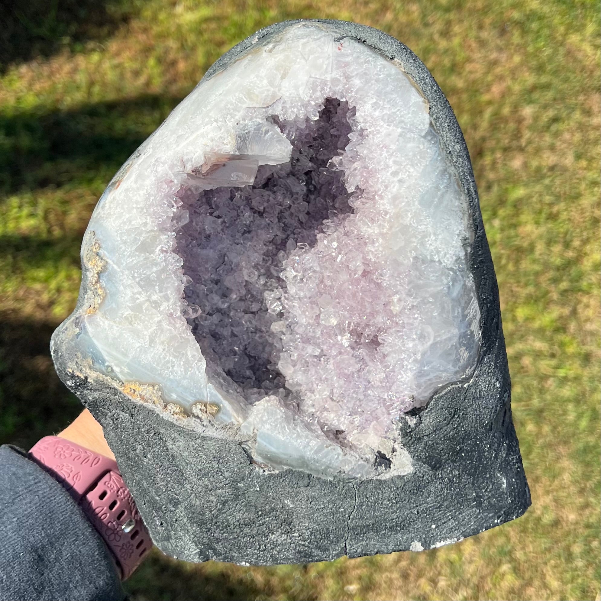 Amethyst Standing Cluster Geode