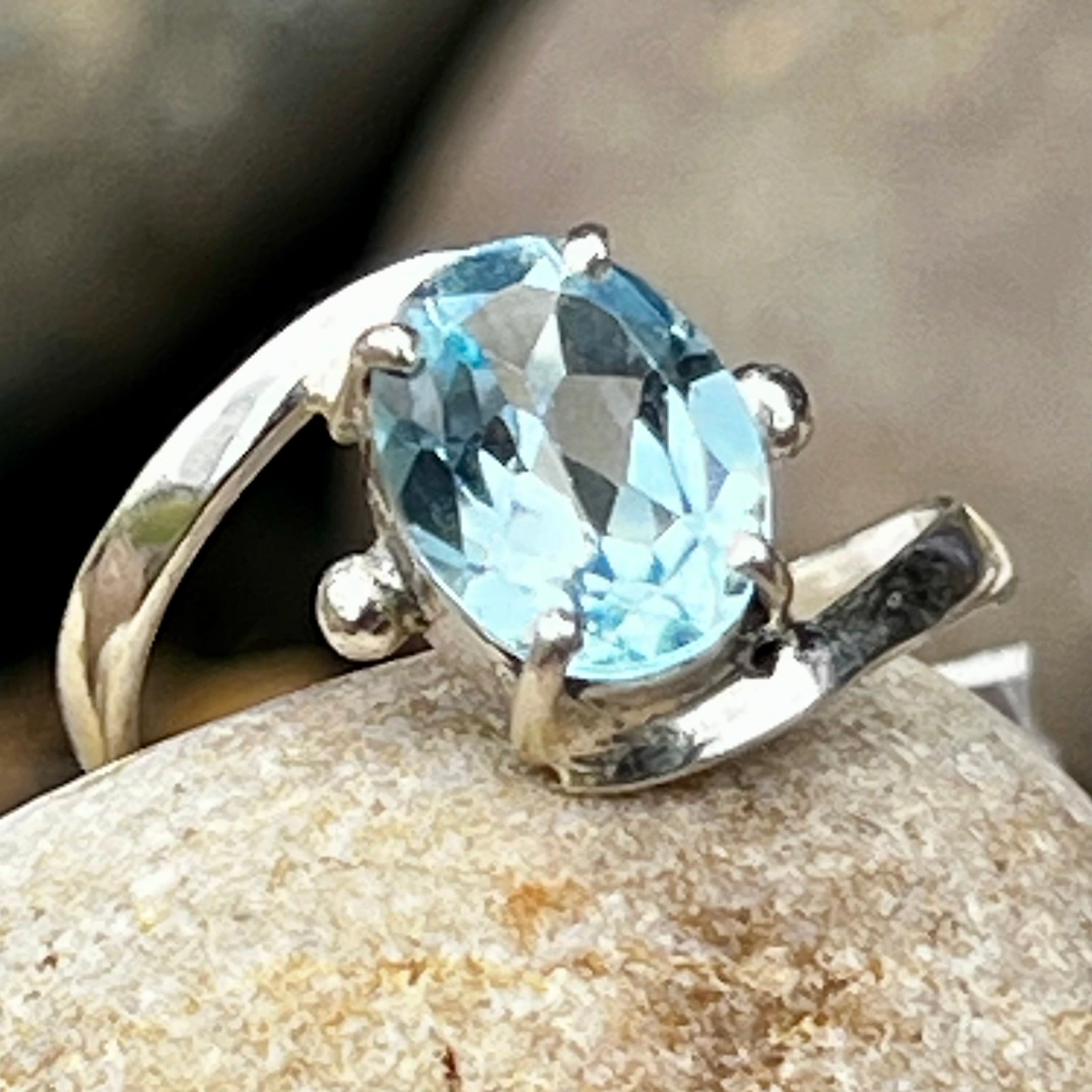 Topaz ~ Sterling Silver Ring ~ 7
