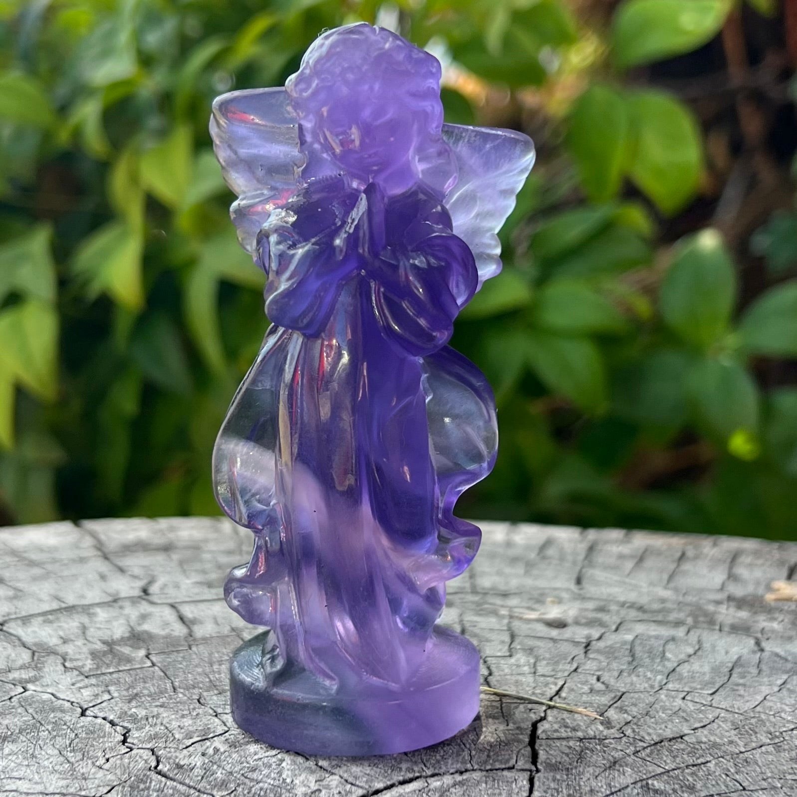 Memorial Angel ~ Purple Fluorite