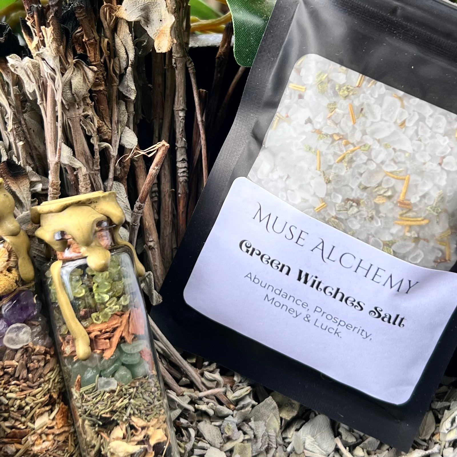 Green Witches Salt ~ Muse Alchemy Botanicals