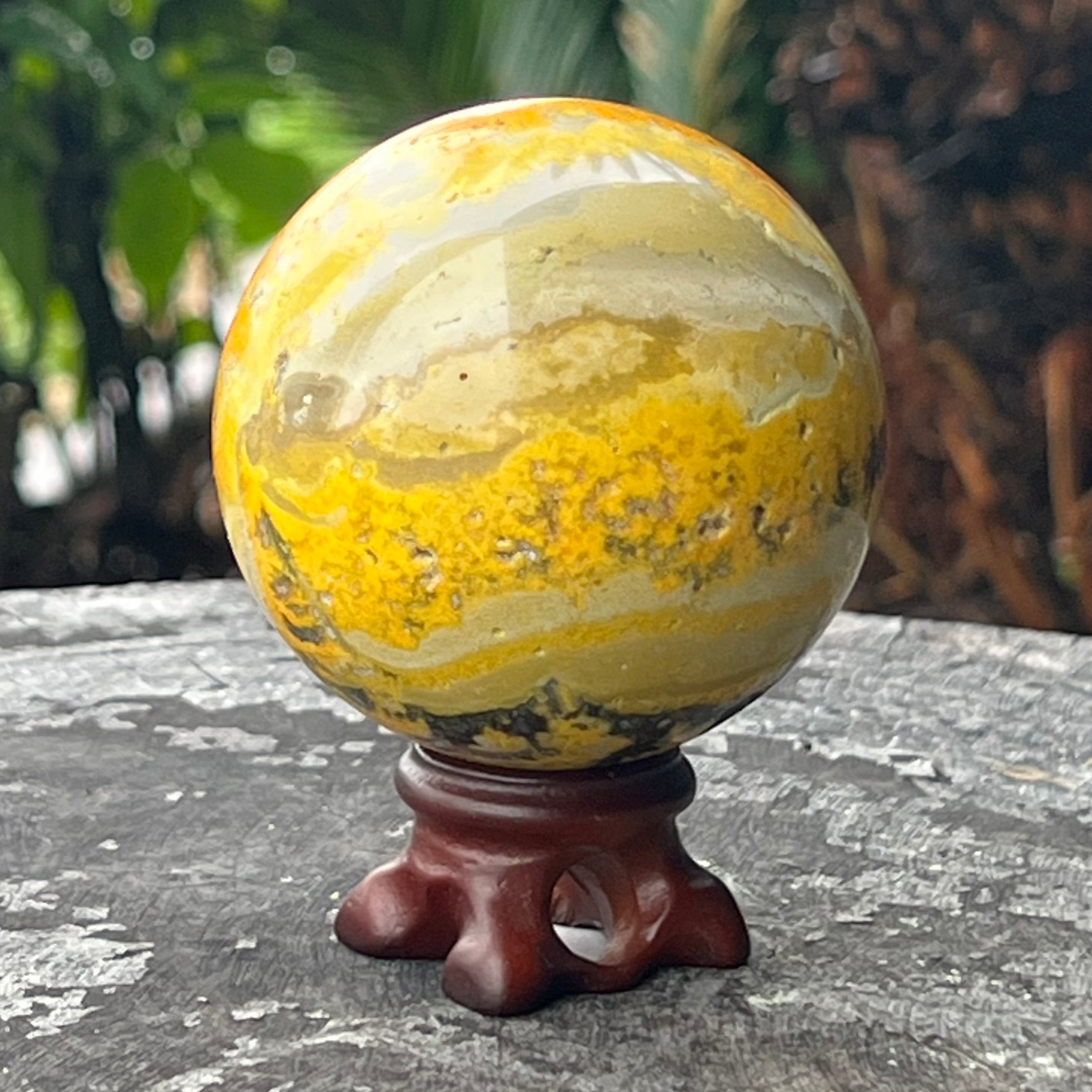 Bumble Bee Jasper Sphere