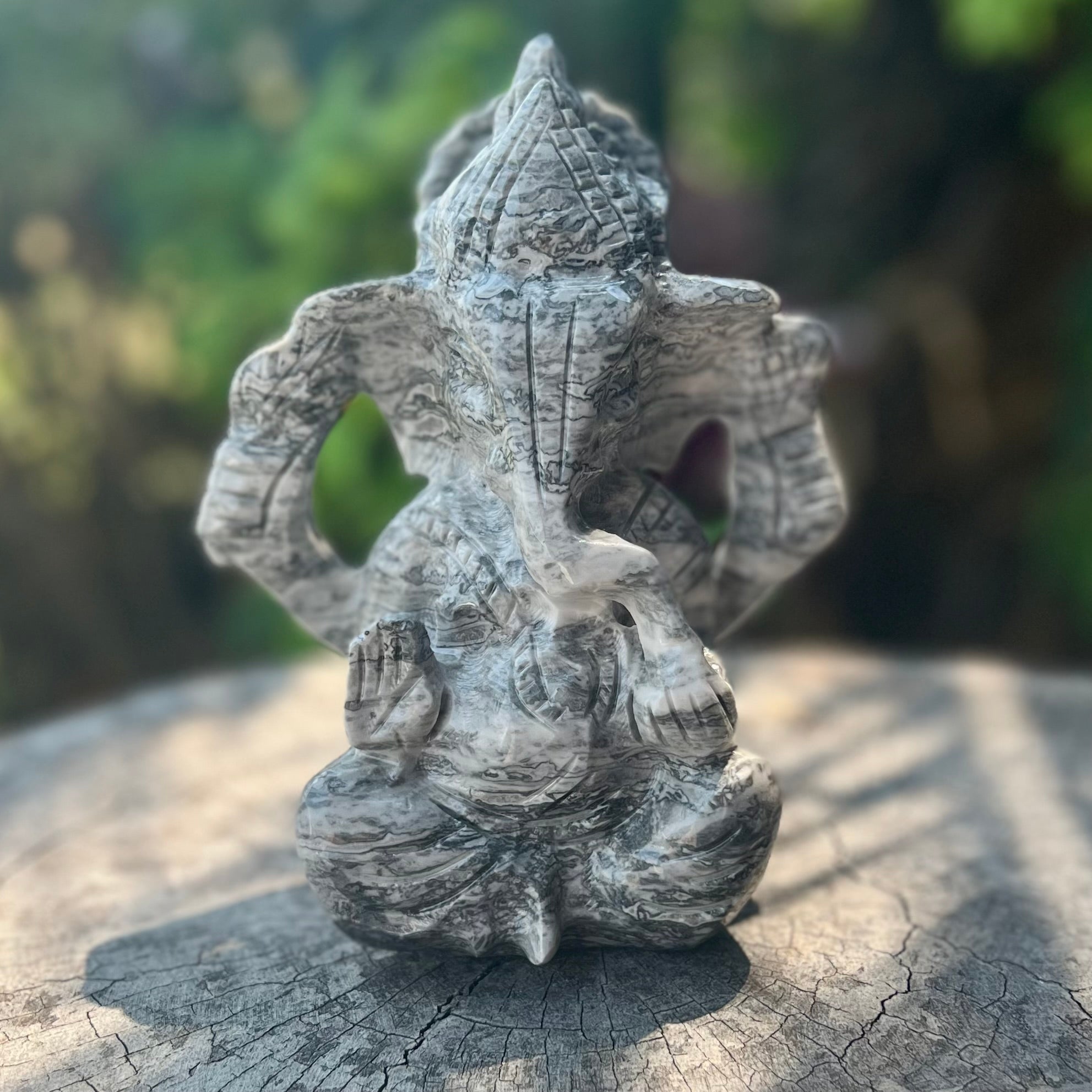 Neue Jade Ganesh Schnitzerei
