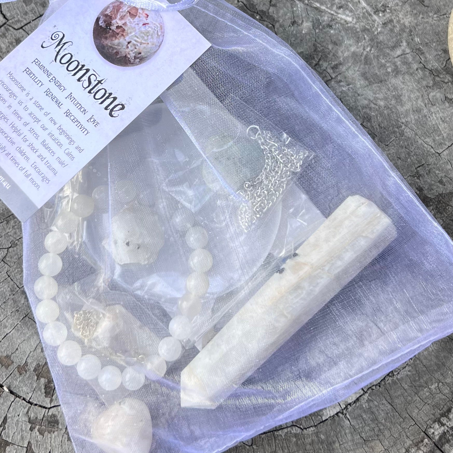 Crystal Gift Set ~ Rainbow Moonstone