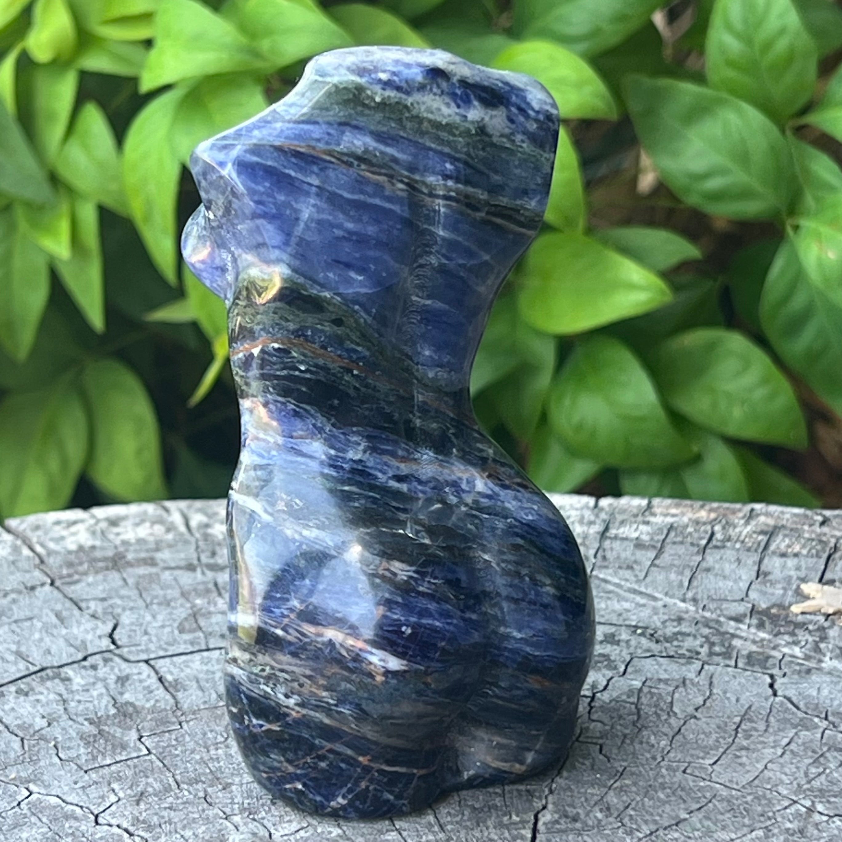 Sodalite Woman Lady Body Carving