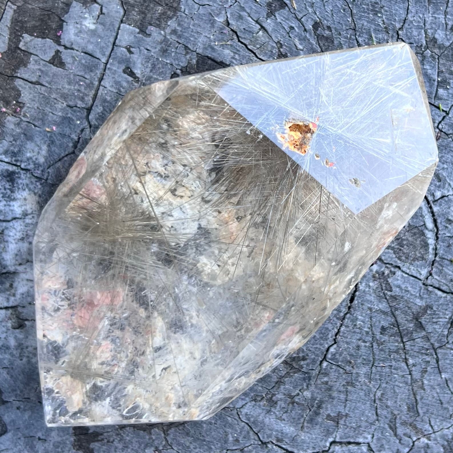Rare Silver Rutile Quartz  Freeform