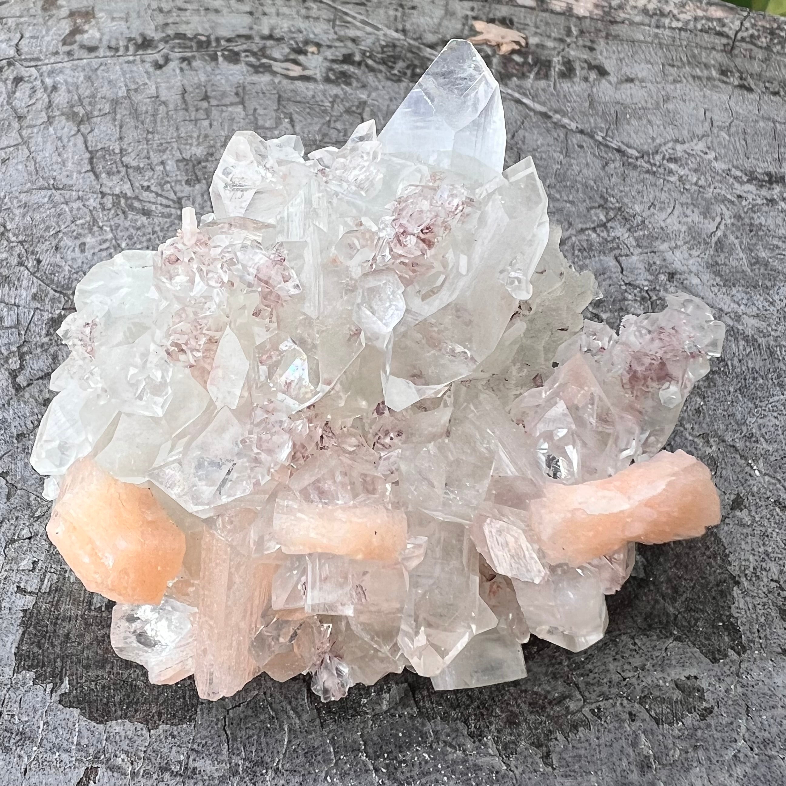 Natural Apophyllite Cluster