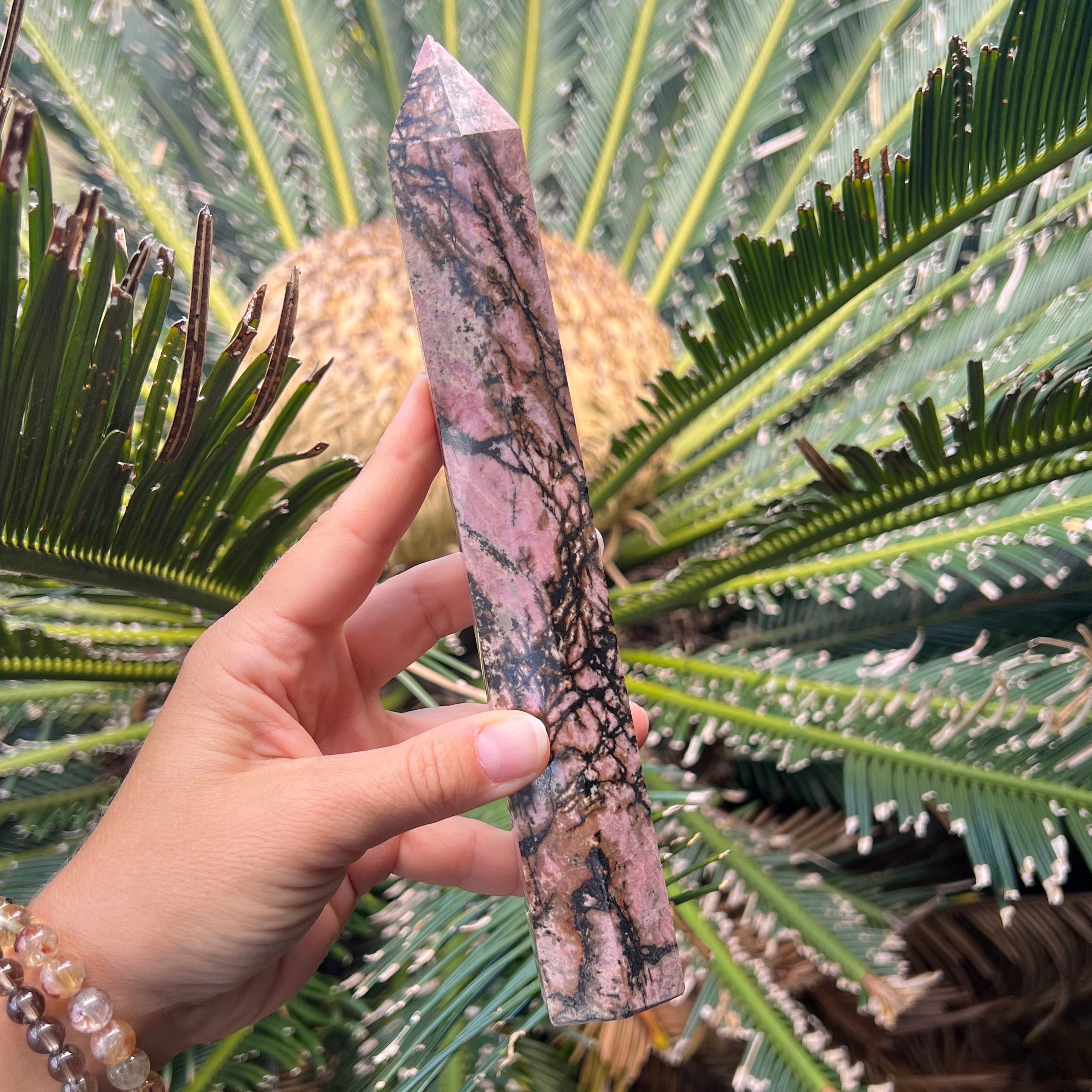 Rhodonite Large Tower