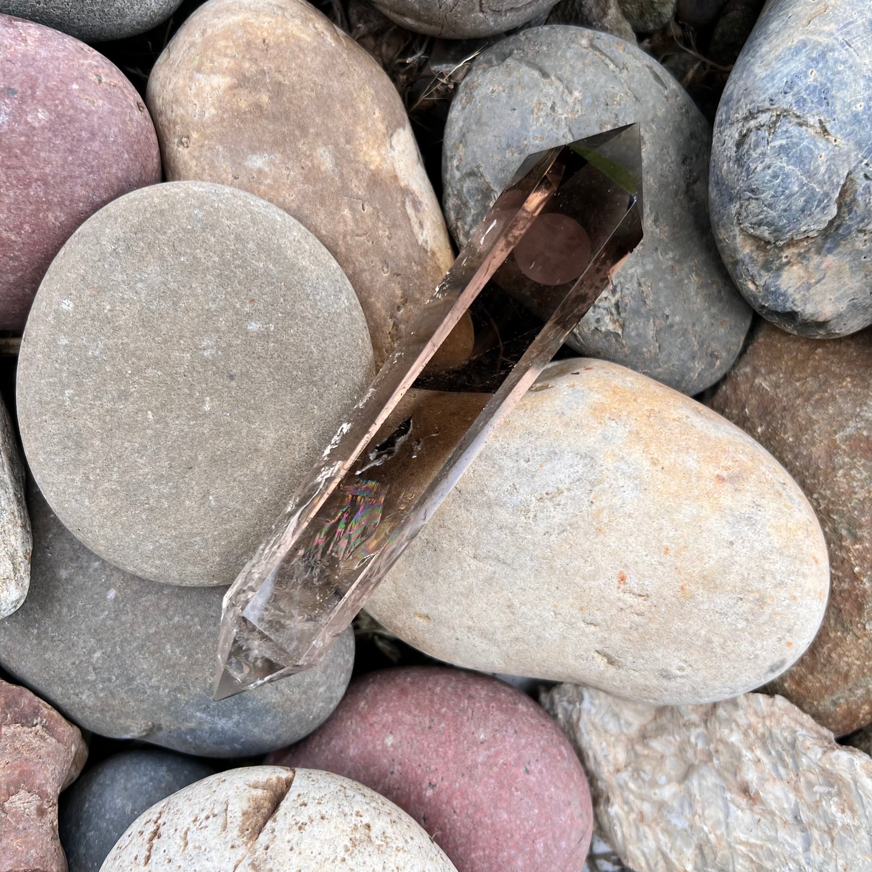 Smoky Quartz Double Terminated Wand