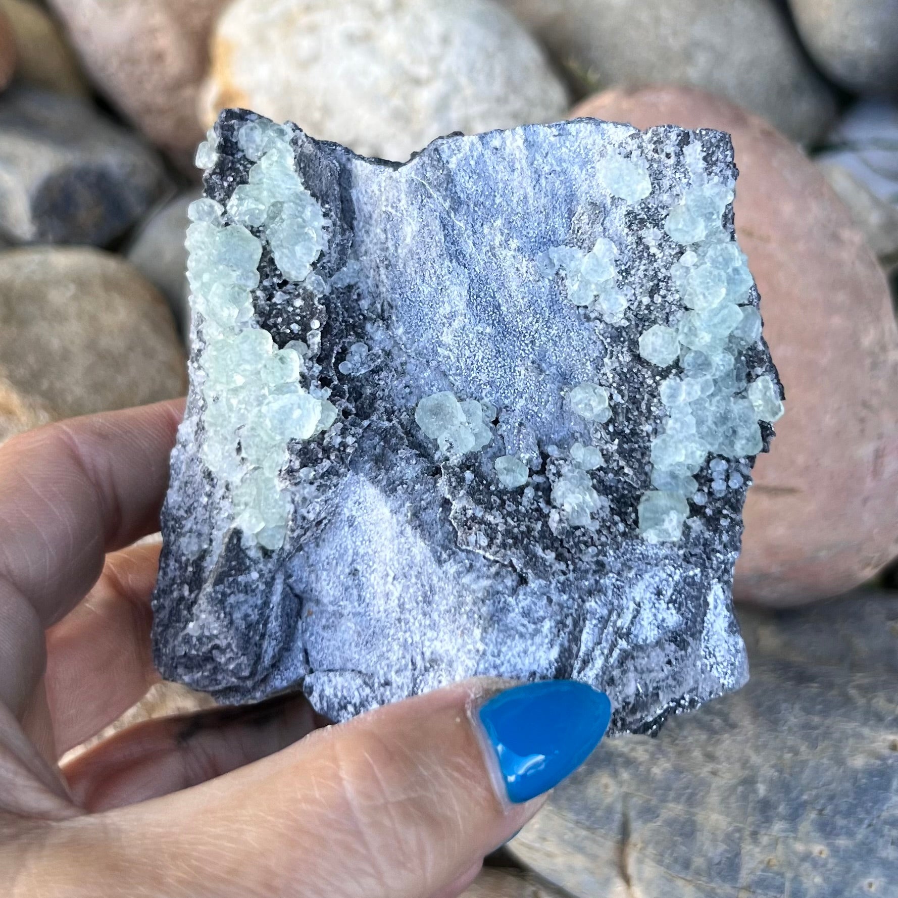 Raw Green Fluorite on Matrix