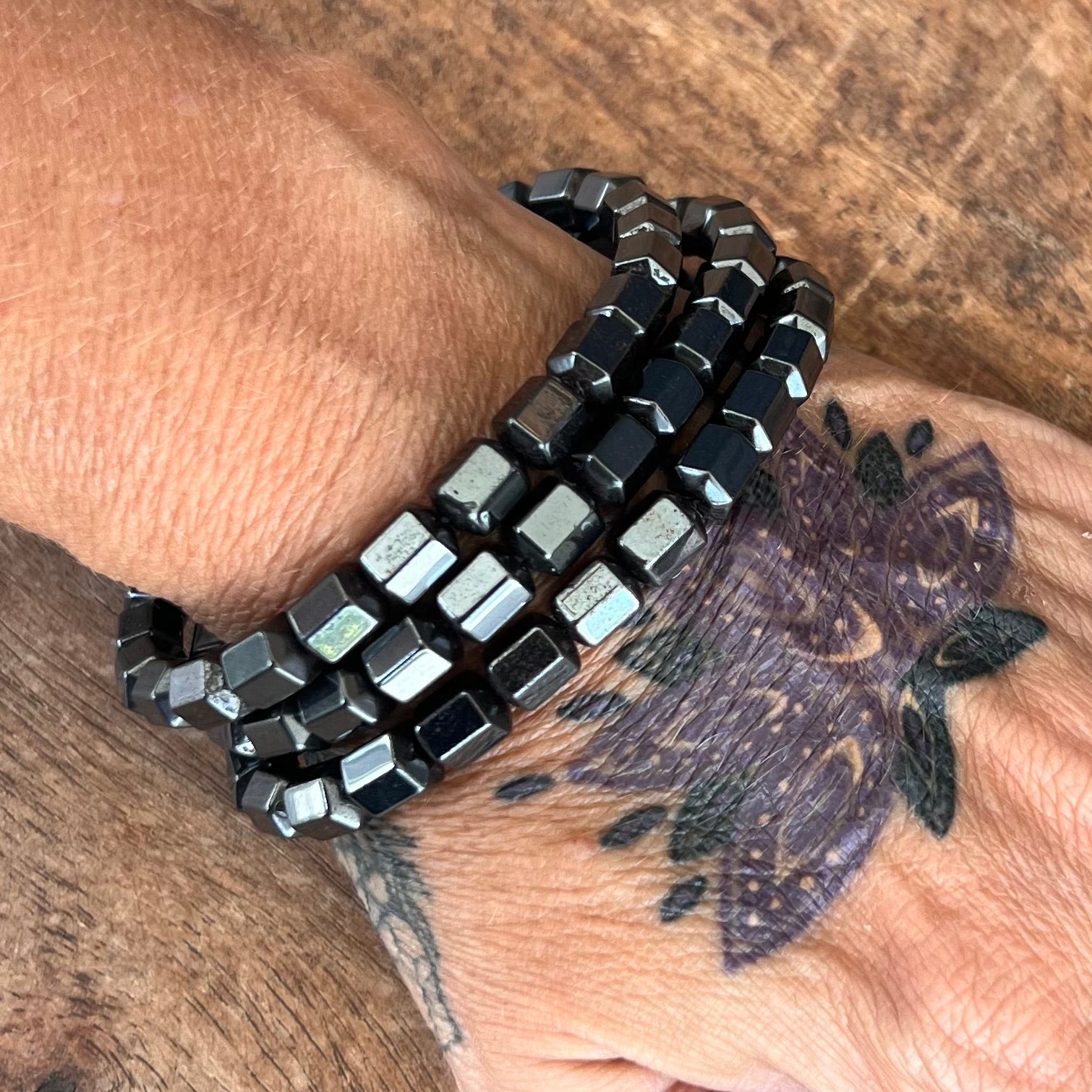 Hematite Bracelet ~ Larger Fit