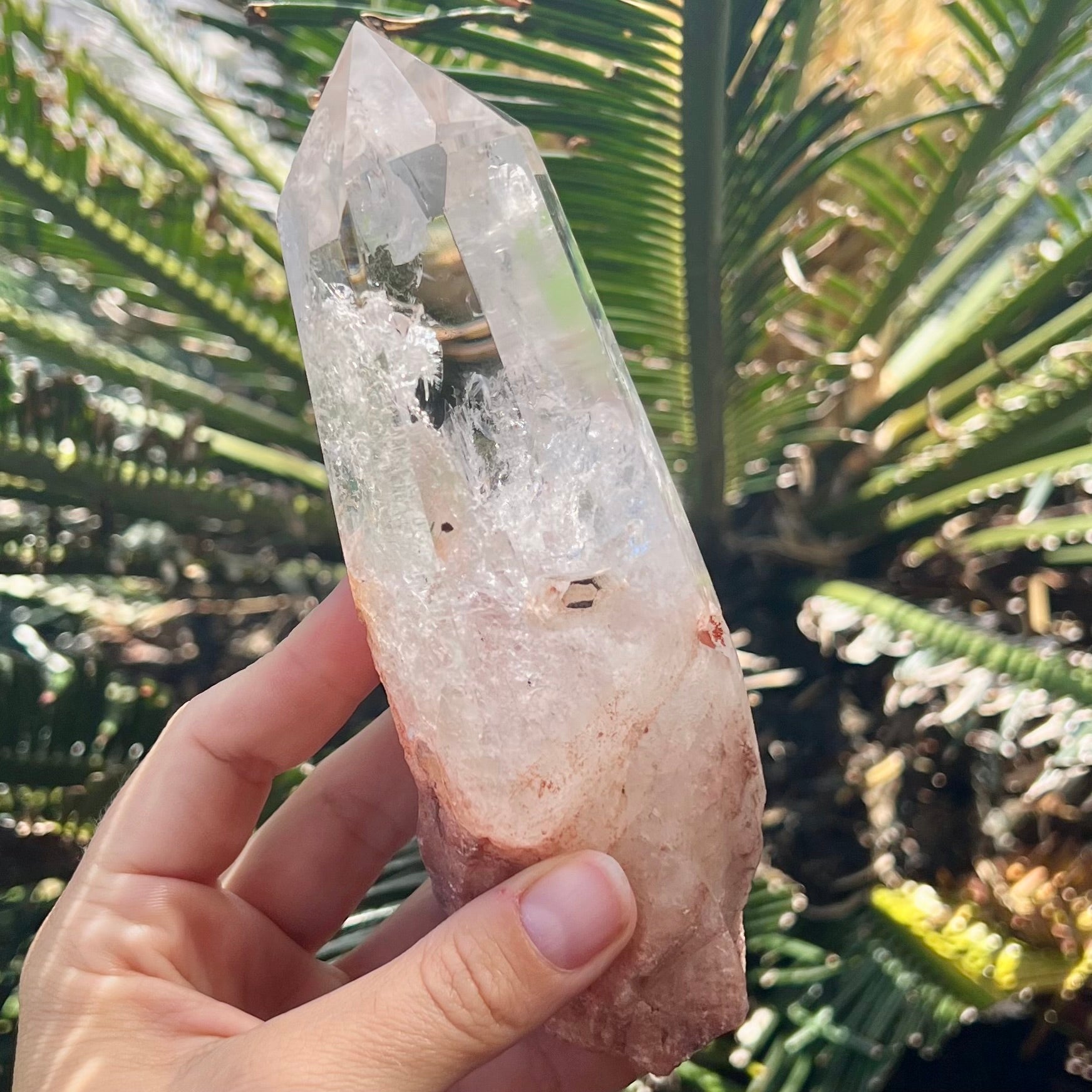 Clear Quartz Semi Raw Point
