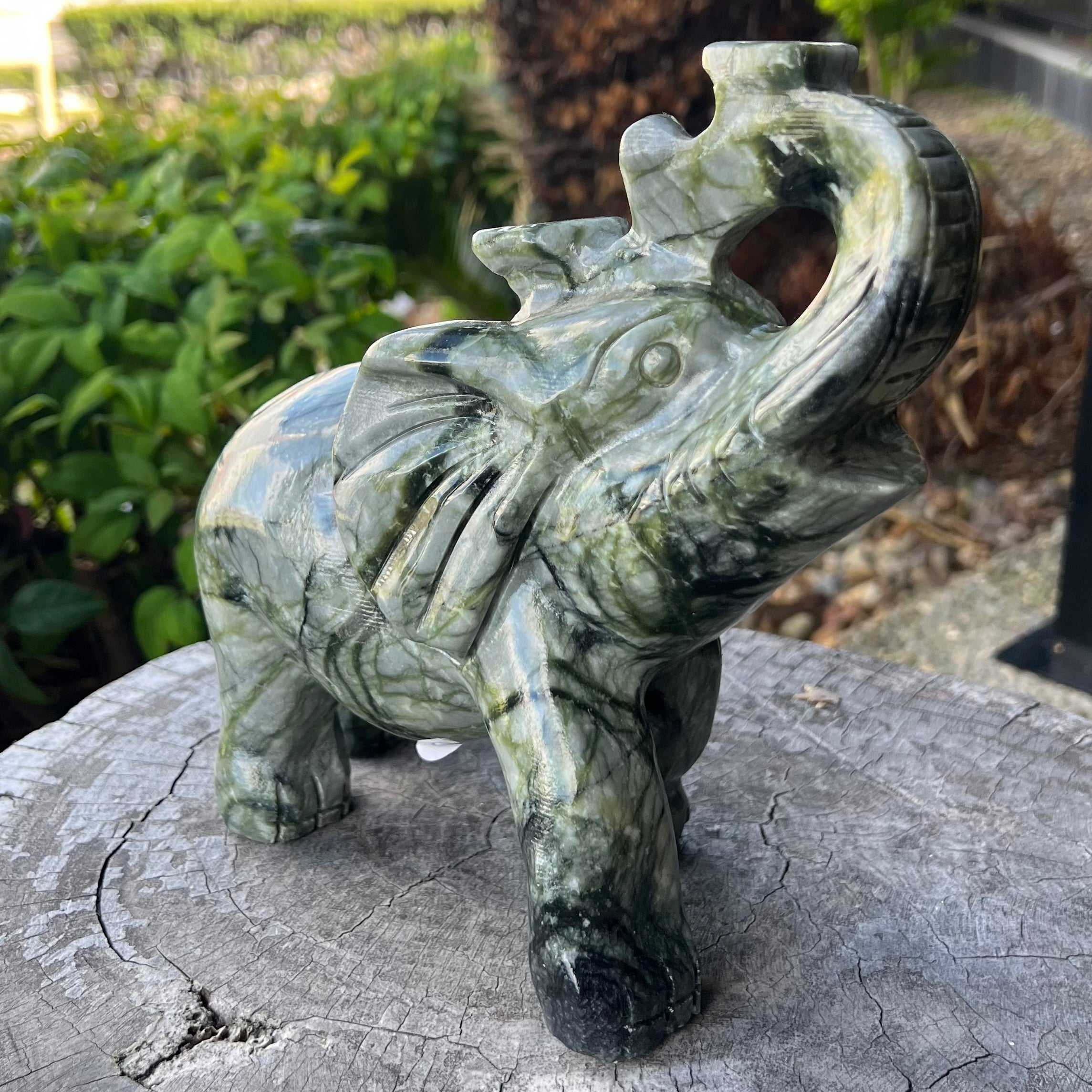 Afghanistan Jade Lucky Elephant Carving