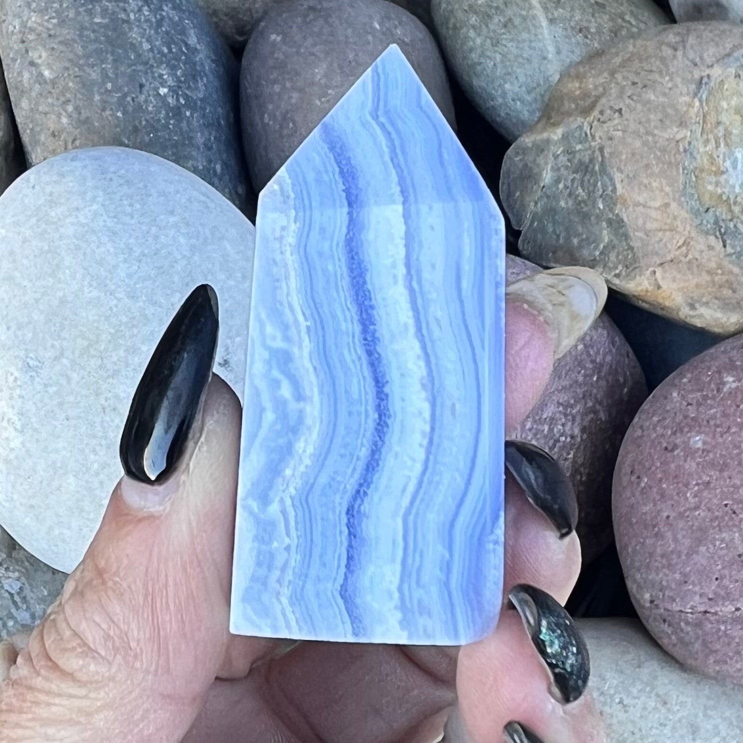 Blue Lace Agate ~ Specialty Boxed Crystal (2)