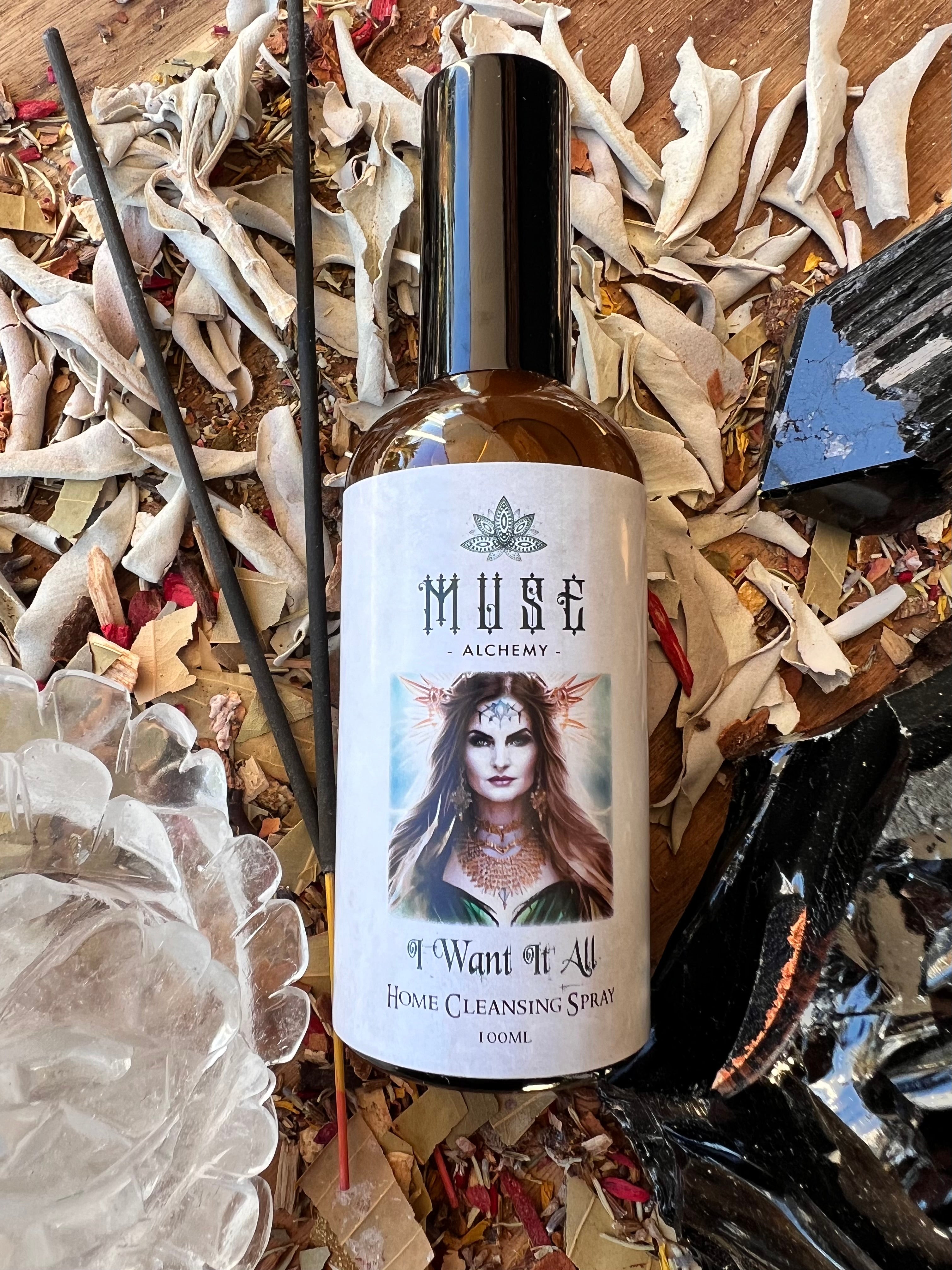 Muse Alchemy ~ I Want It All ~ Home Cleansing Spray