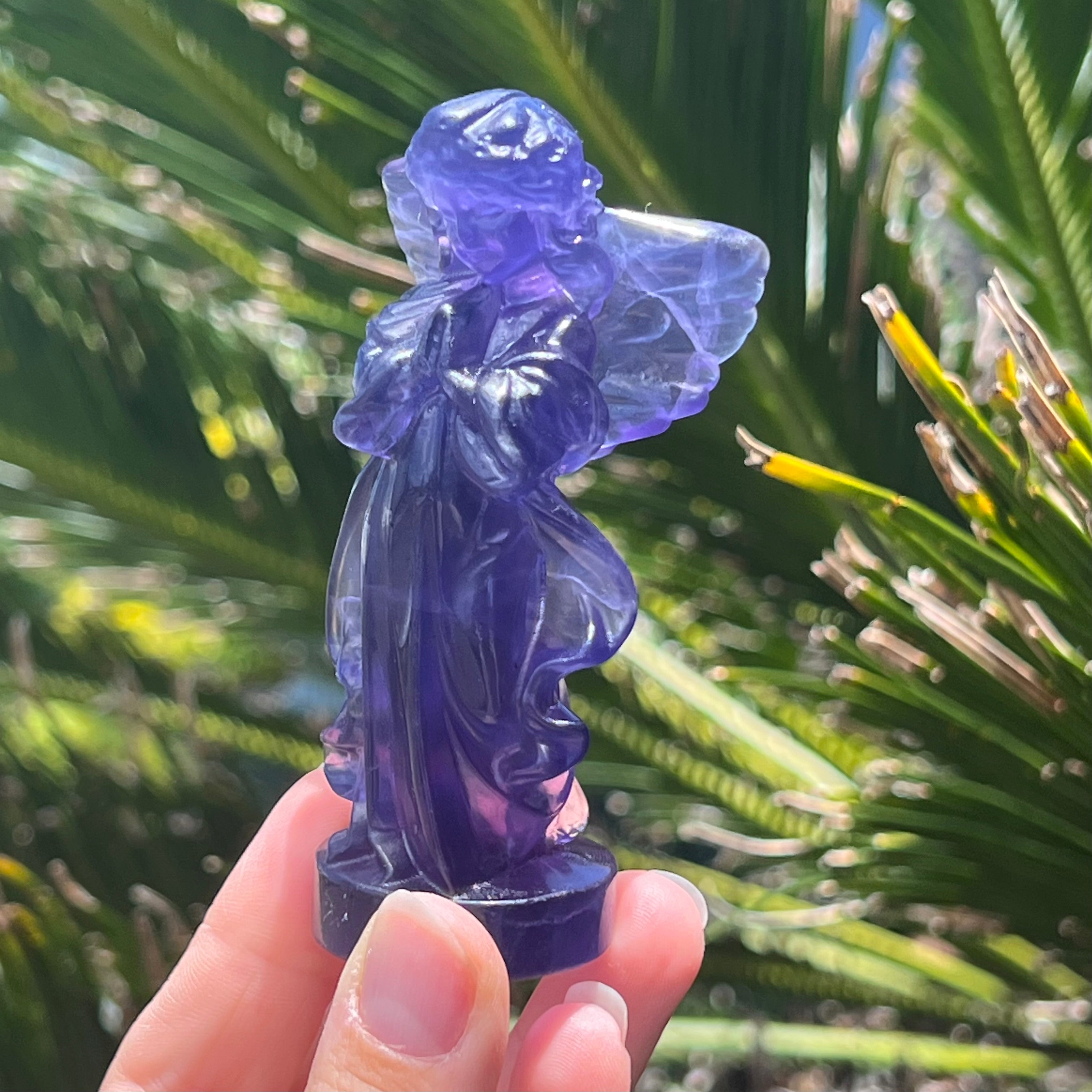 Memorial Angel ~ Purple Fluorite