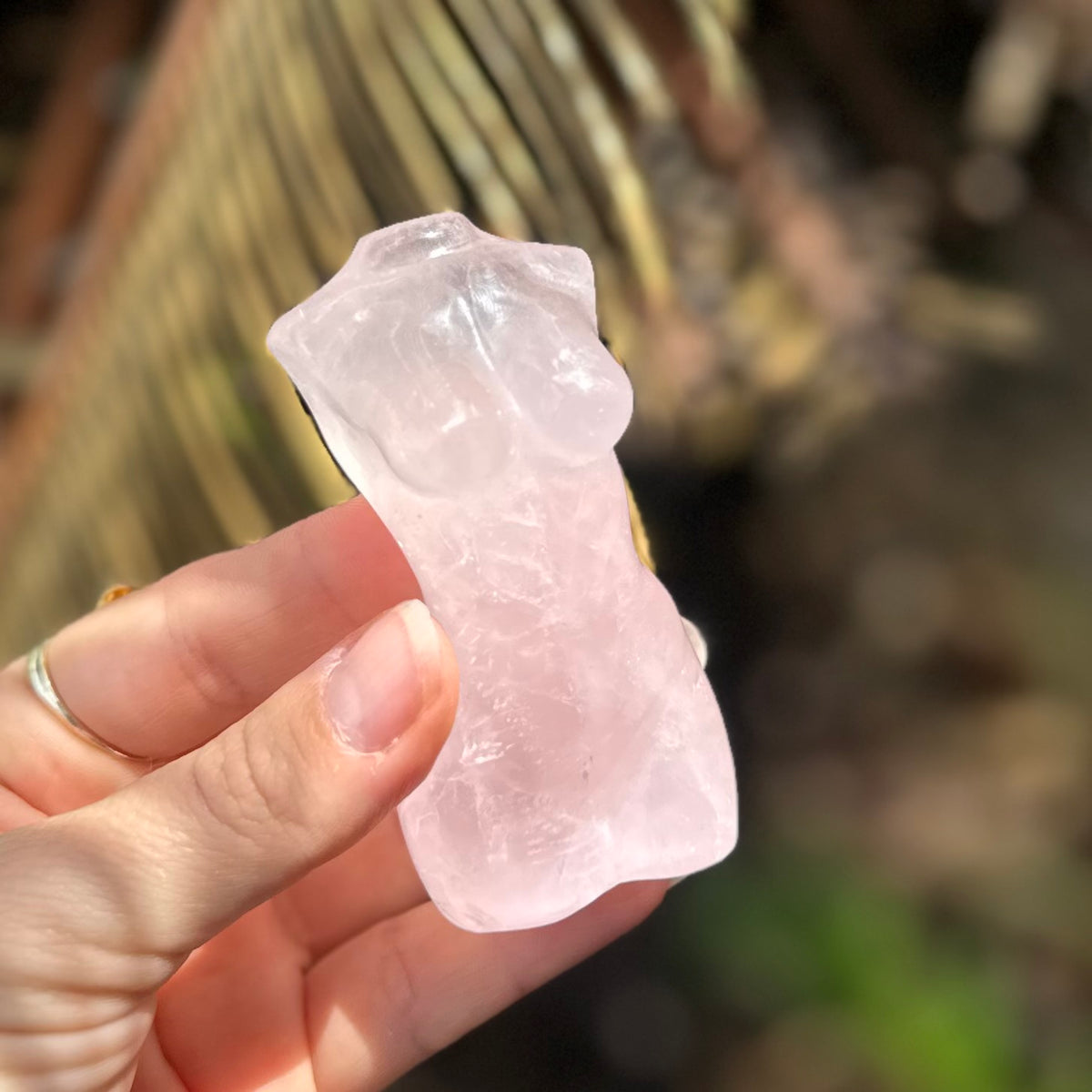 SALE ~ Rose Quartz ~ Woman Lady Body Carving