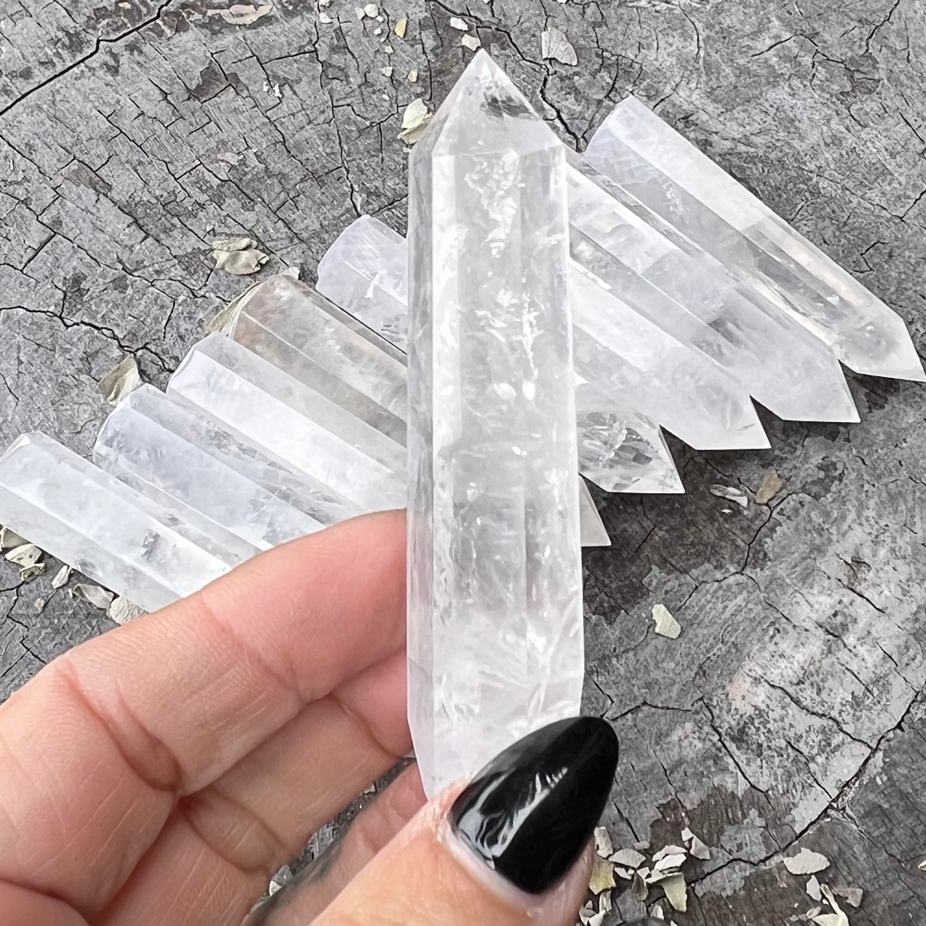 Clear Quartz Generator Tower