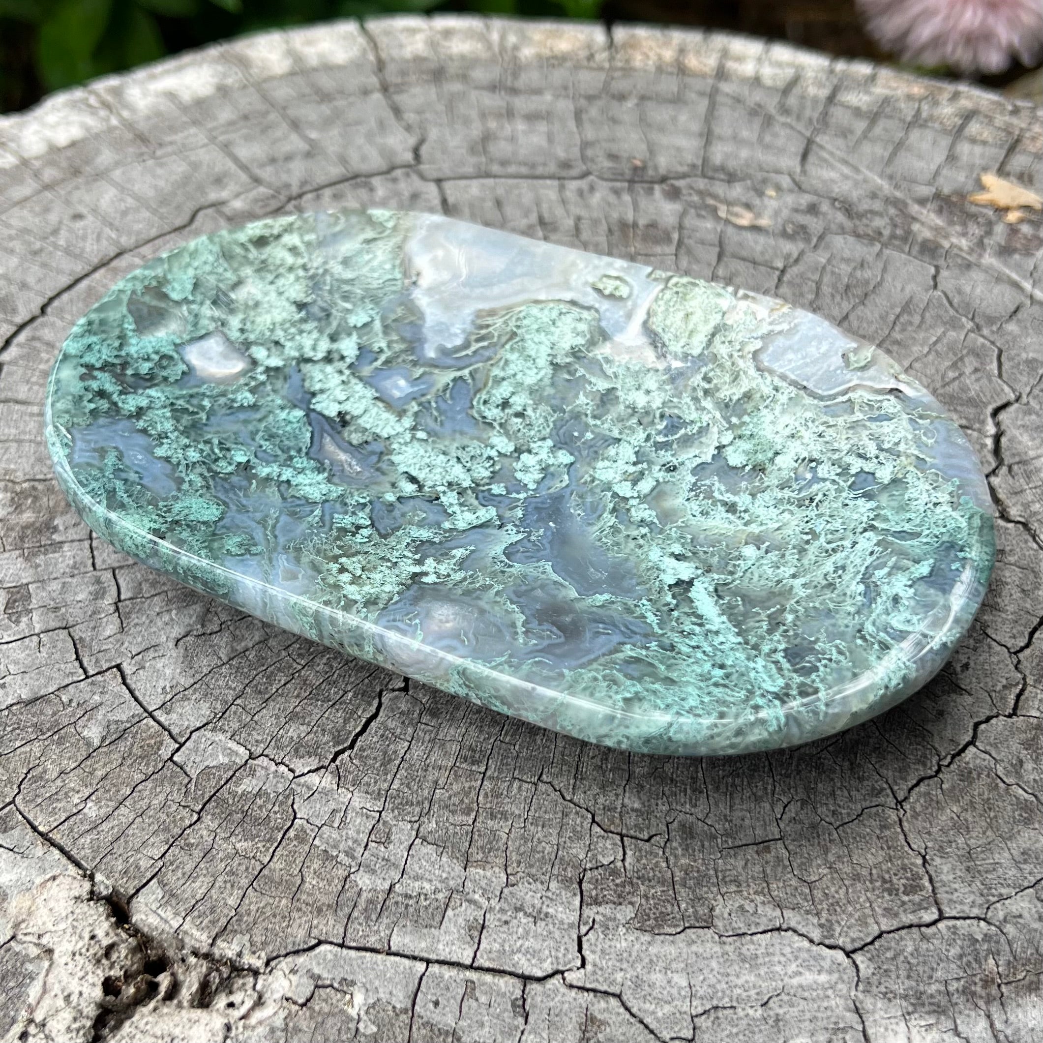 Moss Agate Dish
