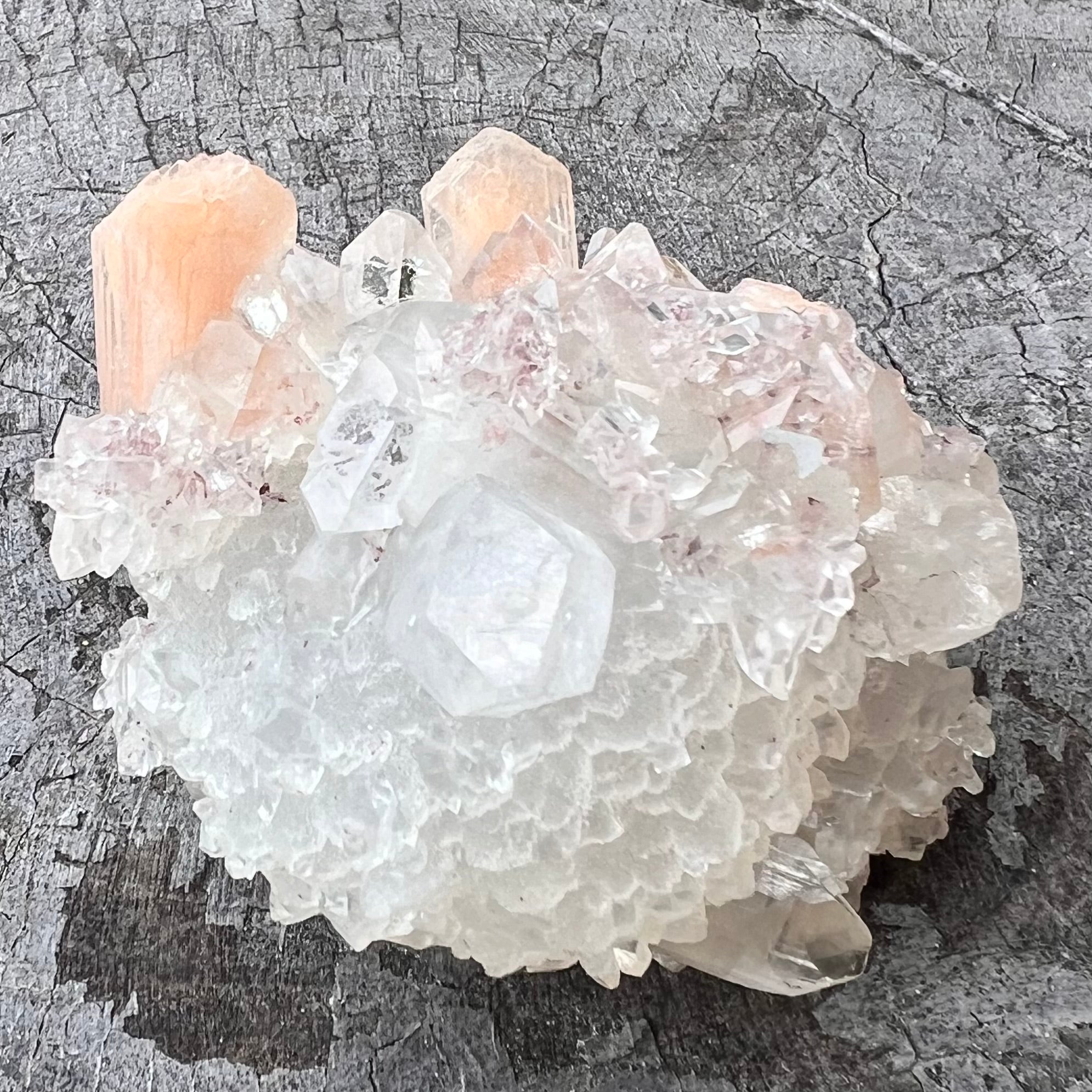 Natural Apophyllite Cluster