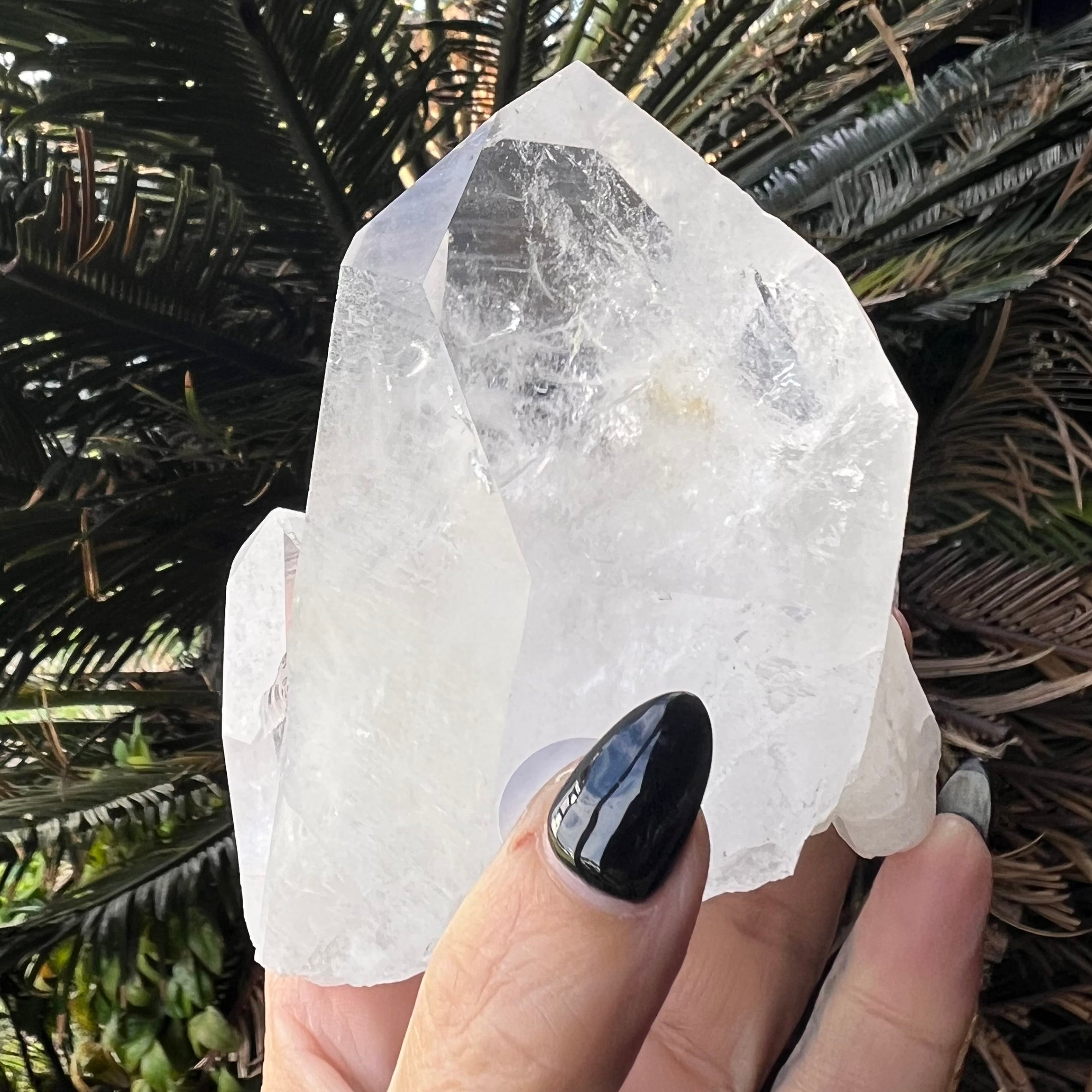 Clear Quartz Semi Raw Point