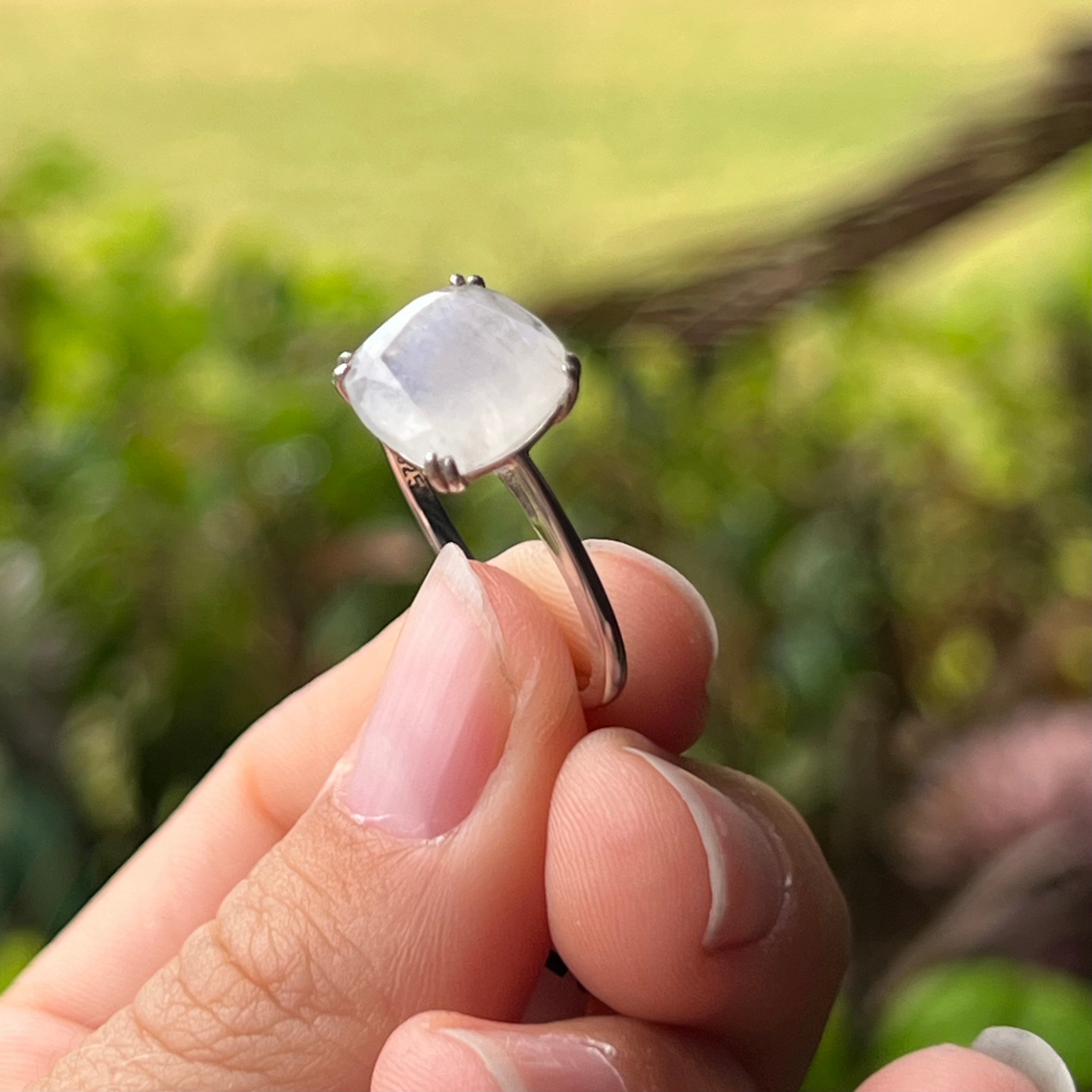 Moonstone Sterling Silver Ring ~ Size 9