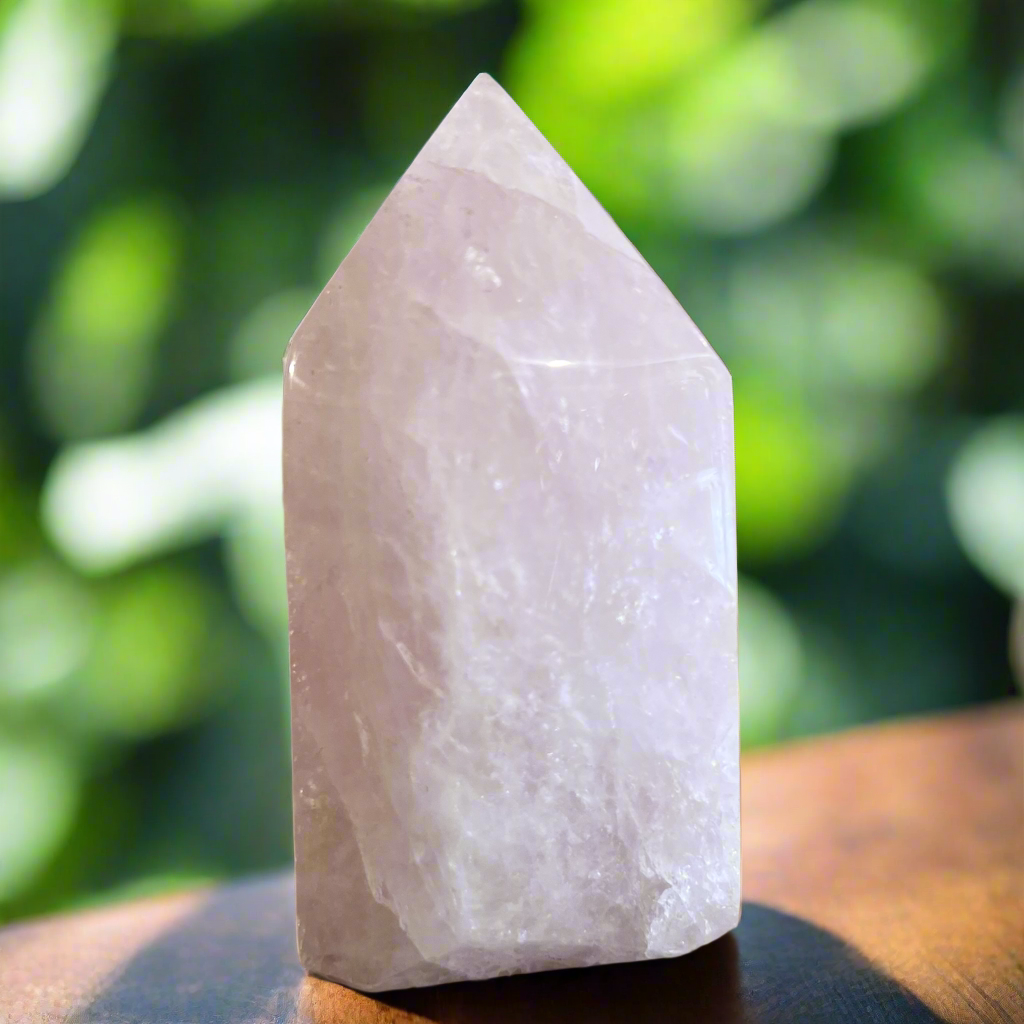 Shop Rose Quartz Medium Generator Tower | Muse Crystals & Mystical Gifts