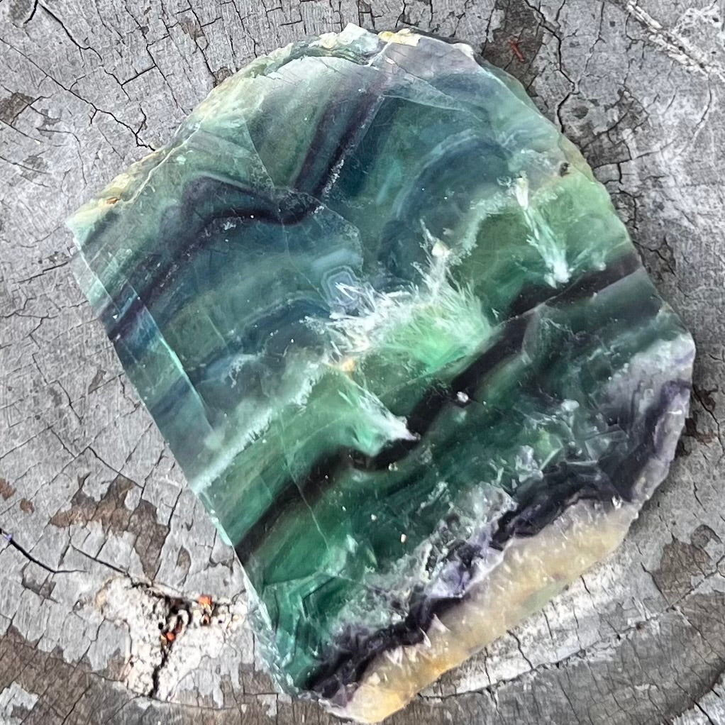 Rainbow Fluorite Slab