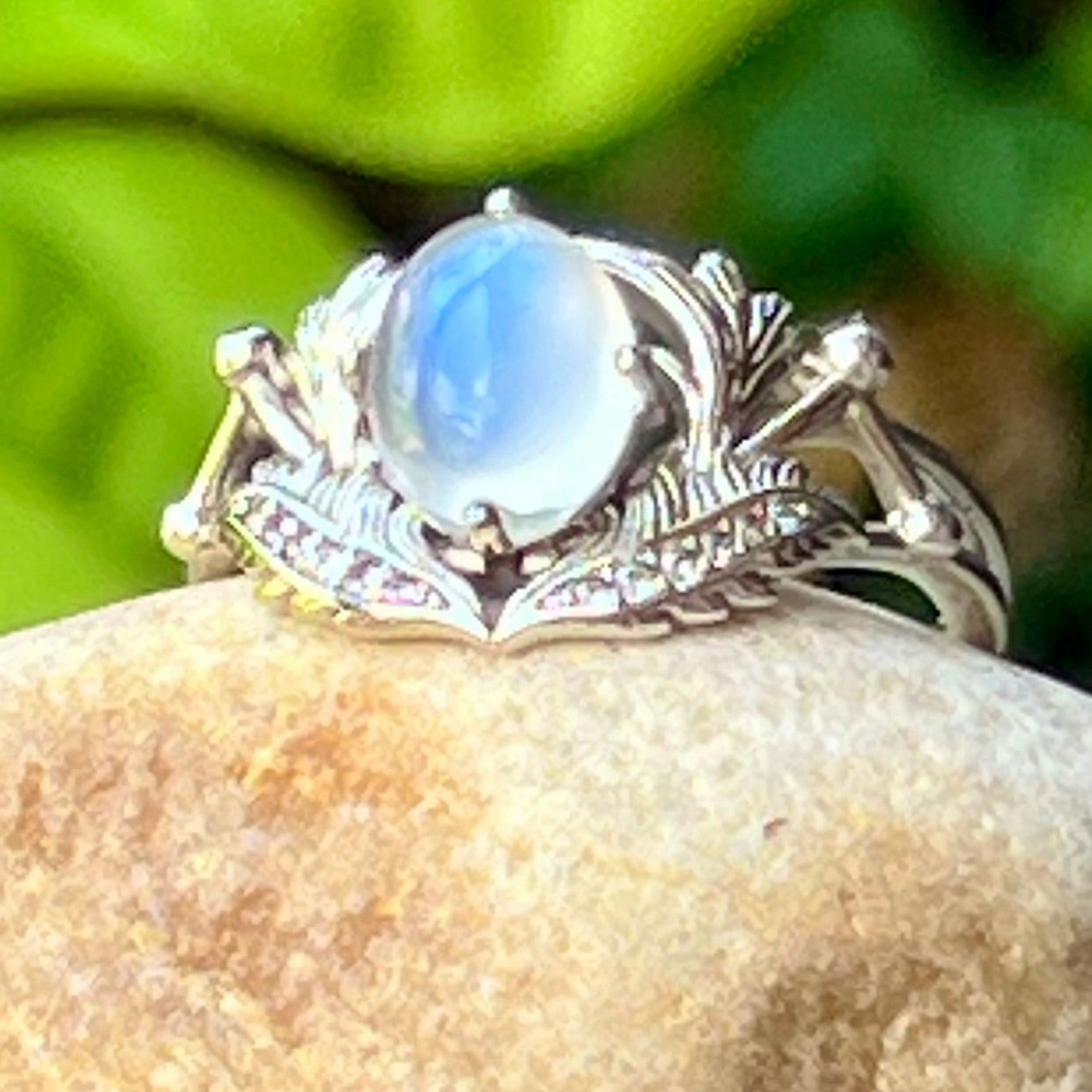 Moonstone Sterling Silver - size 9.5