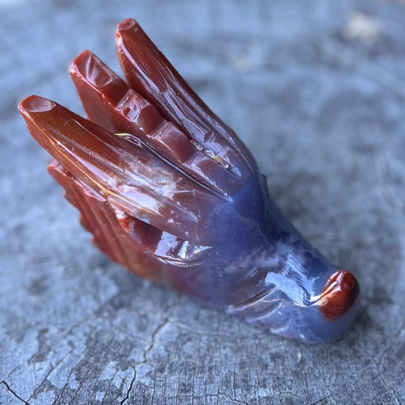 Ocean Jasper Dragon Head Carving