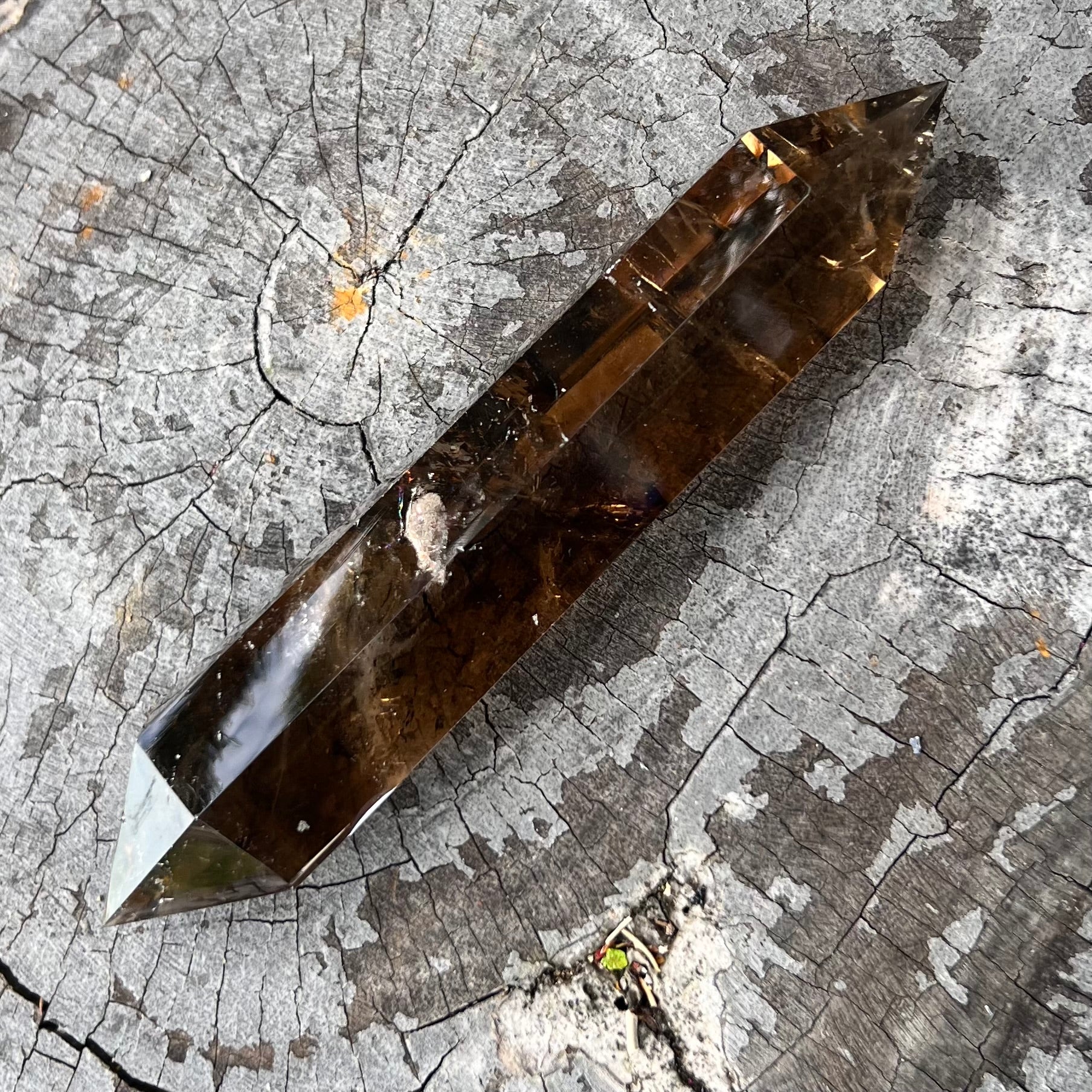 Smoky Quartz Double Terminated Wand