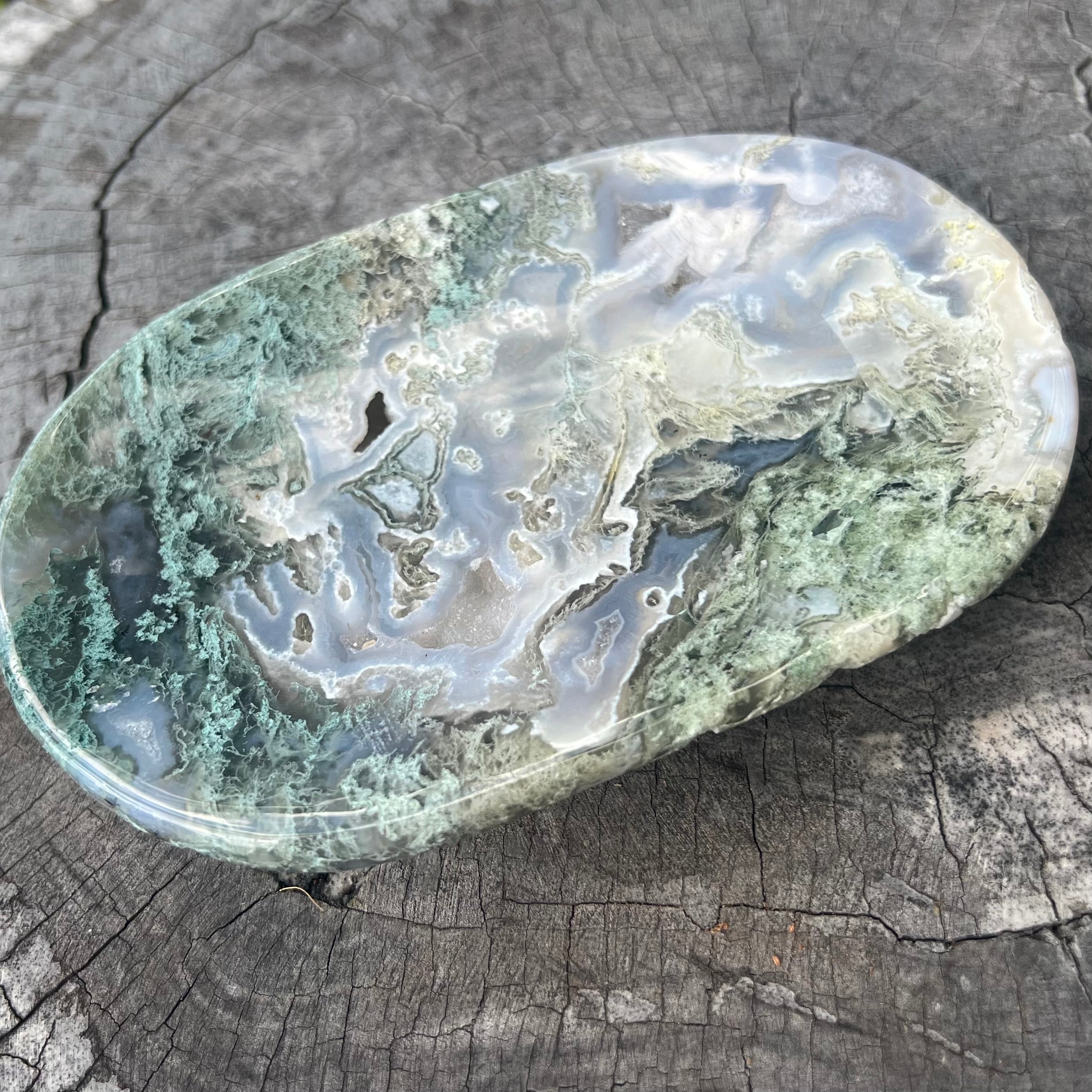 Moss Agate Dish