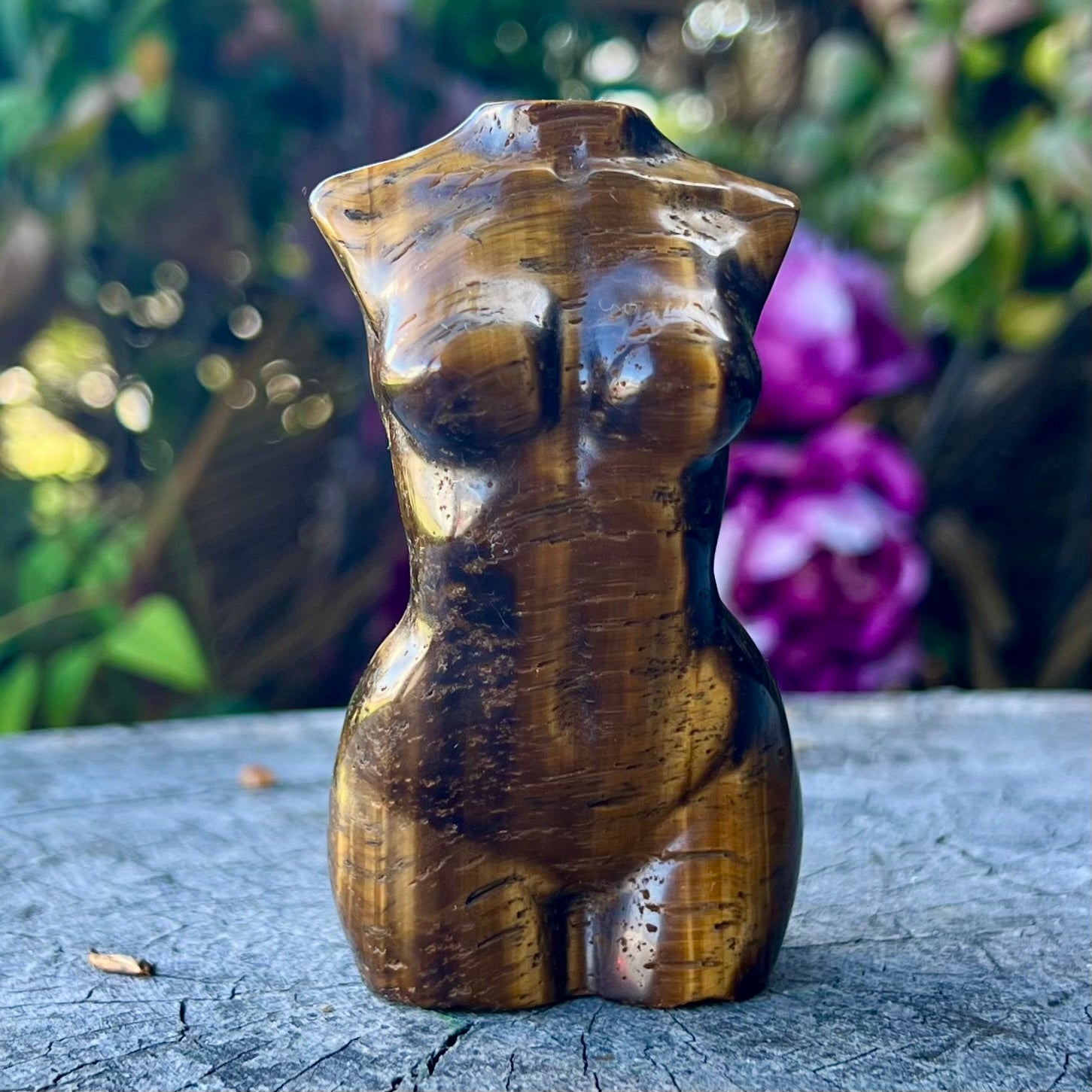 Tiger Eye ~ Woman Lady Body Carving