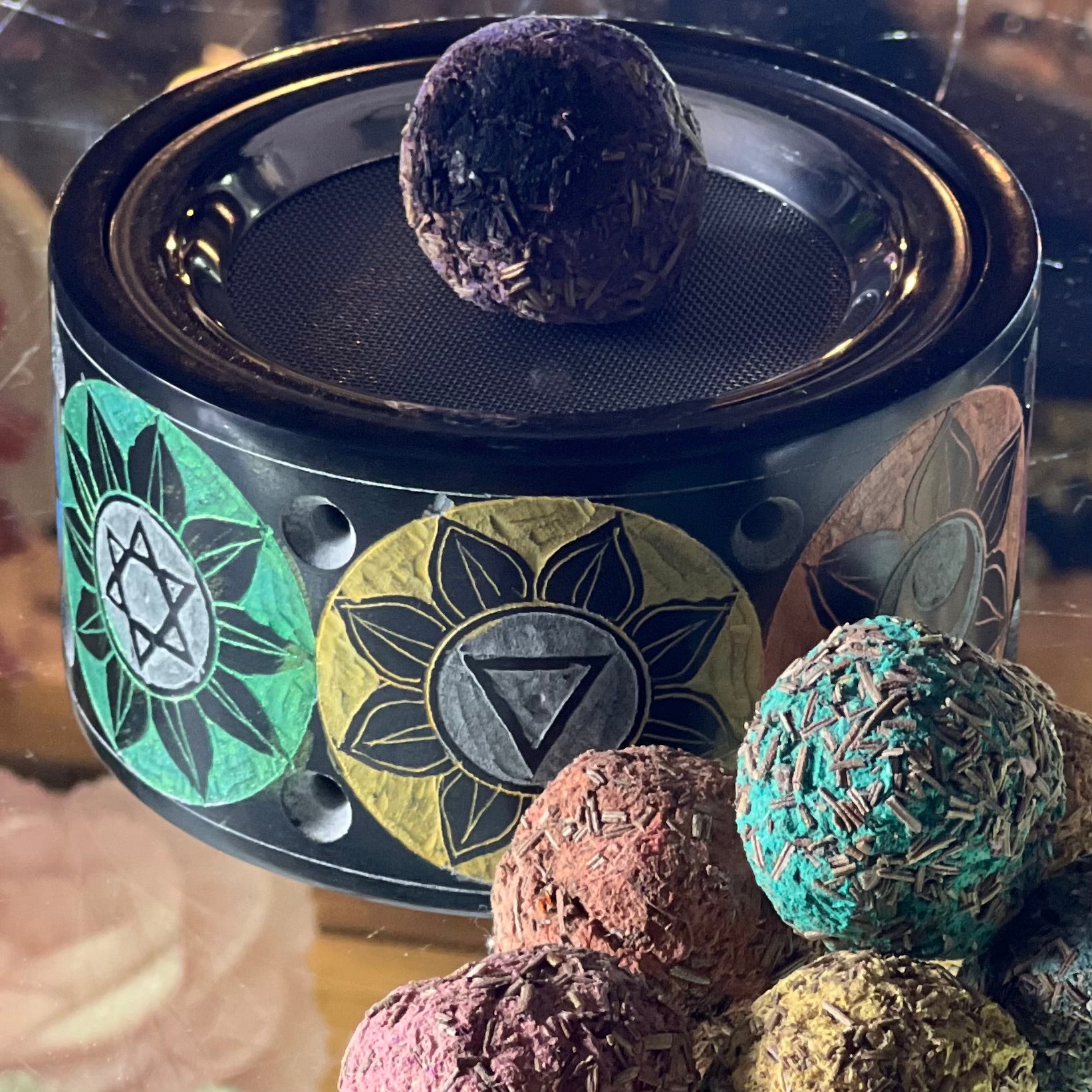 Chakra Soapstone Charcoal Burner