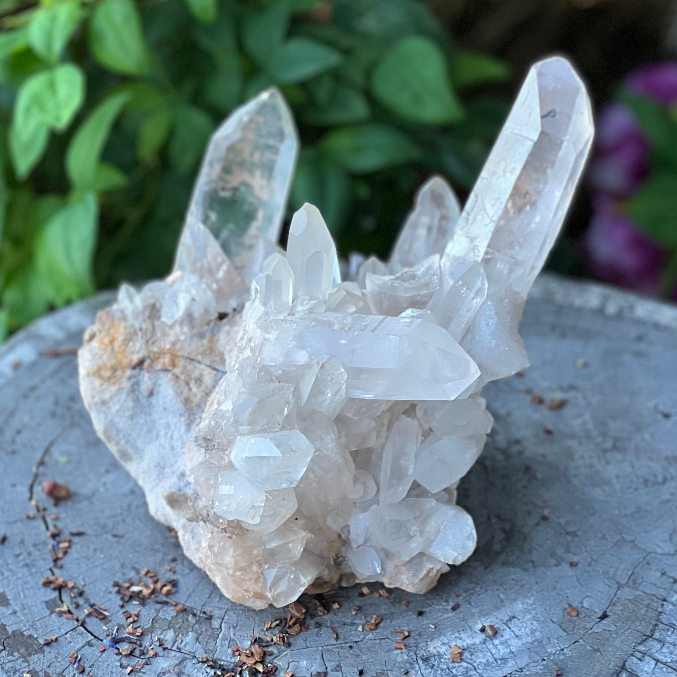 Clear Quartz Natural Raw Cluster