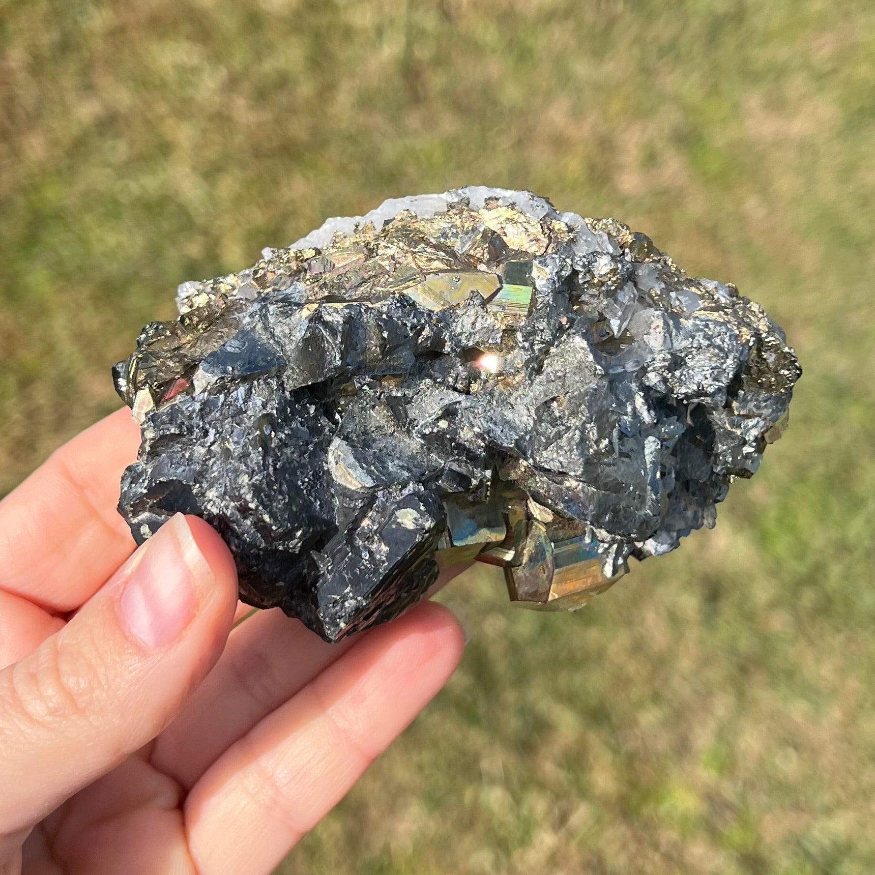 Galena with Pyrite