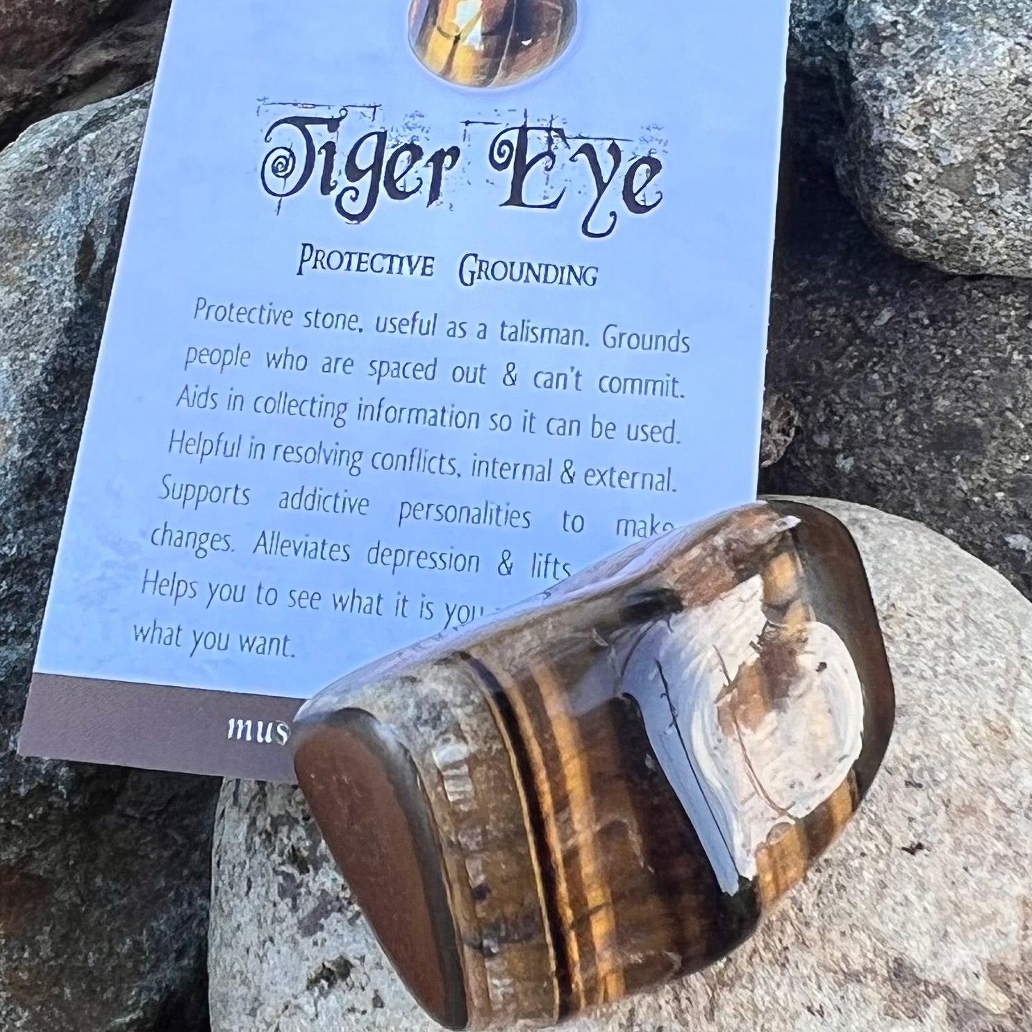 Tiger Eye Specialty Tumble Stone
