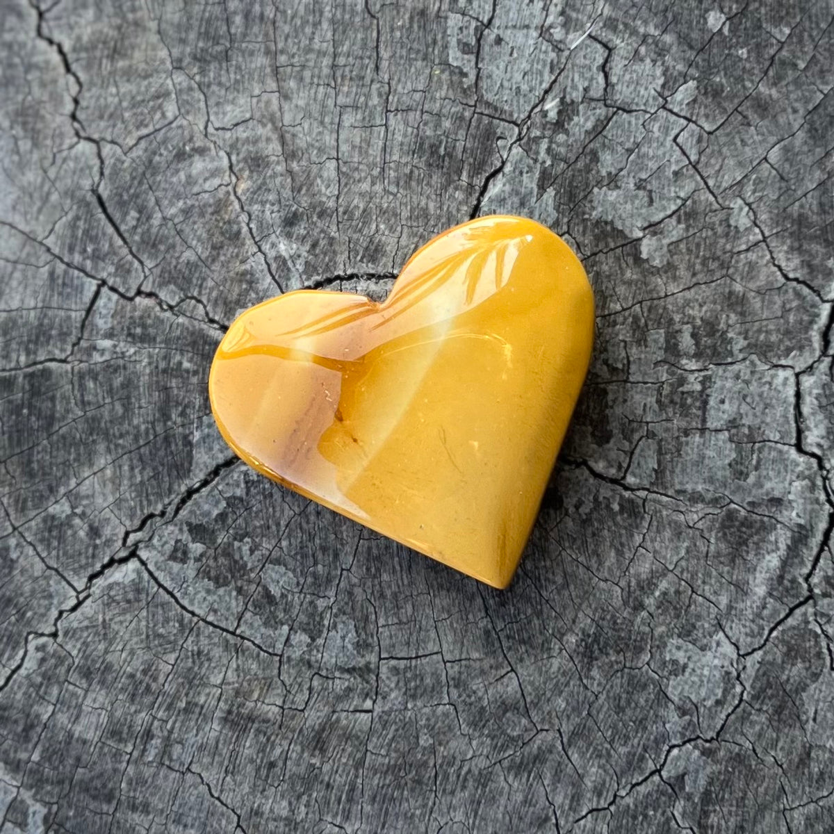 Mookaite Heart Carving ~ Grounding and Confidence