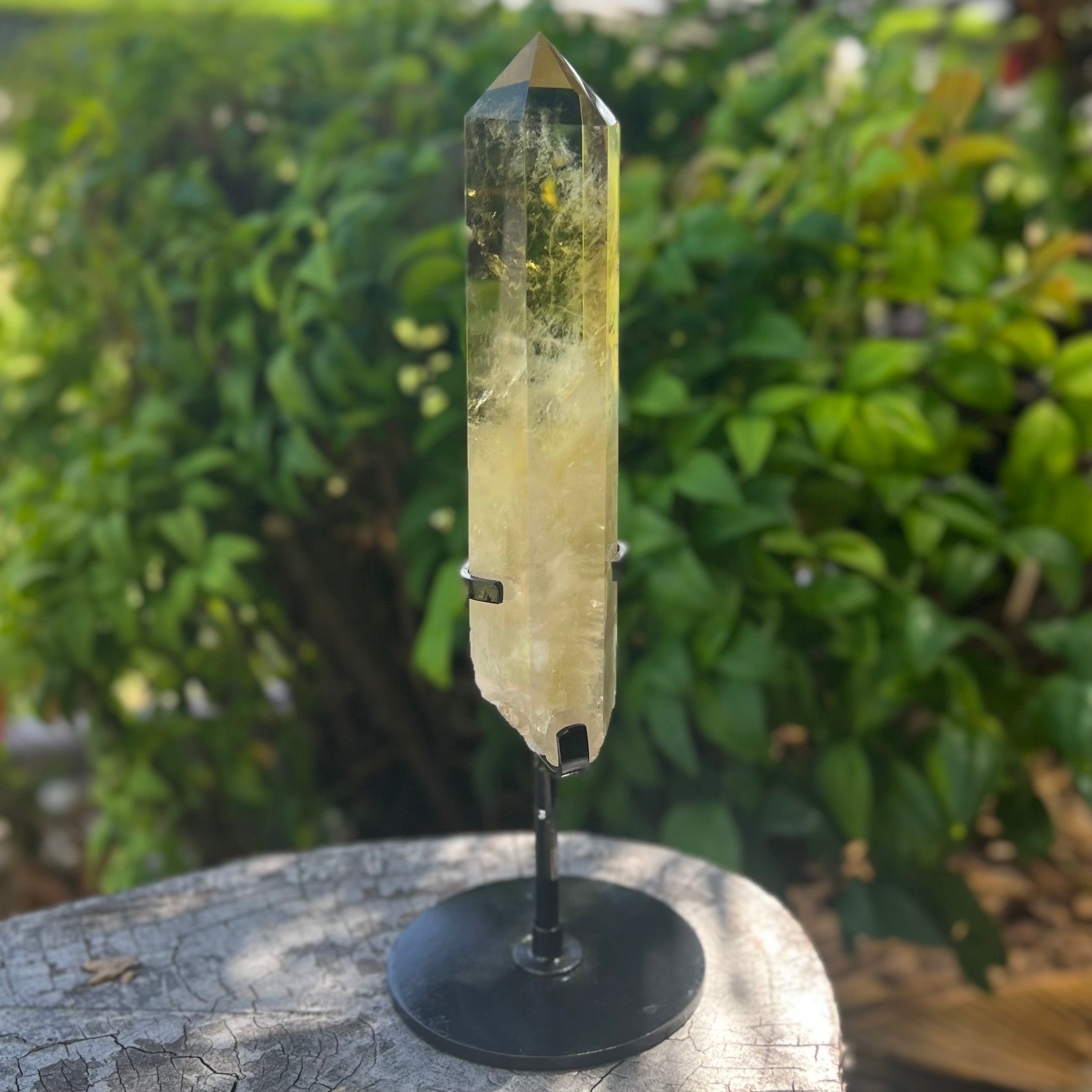 Stunning Citrine Point on Stand