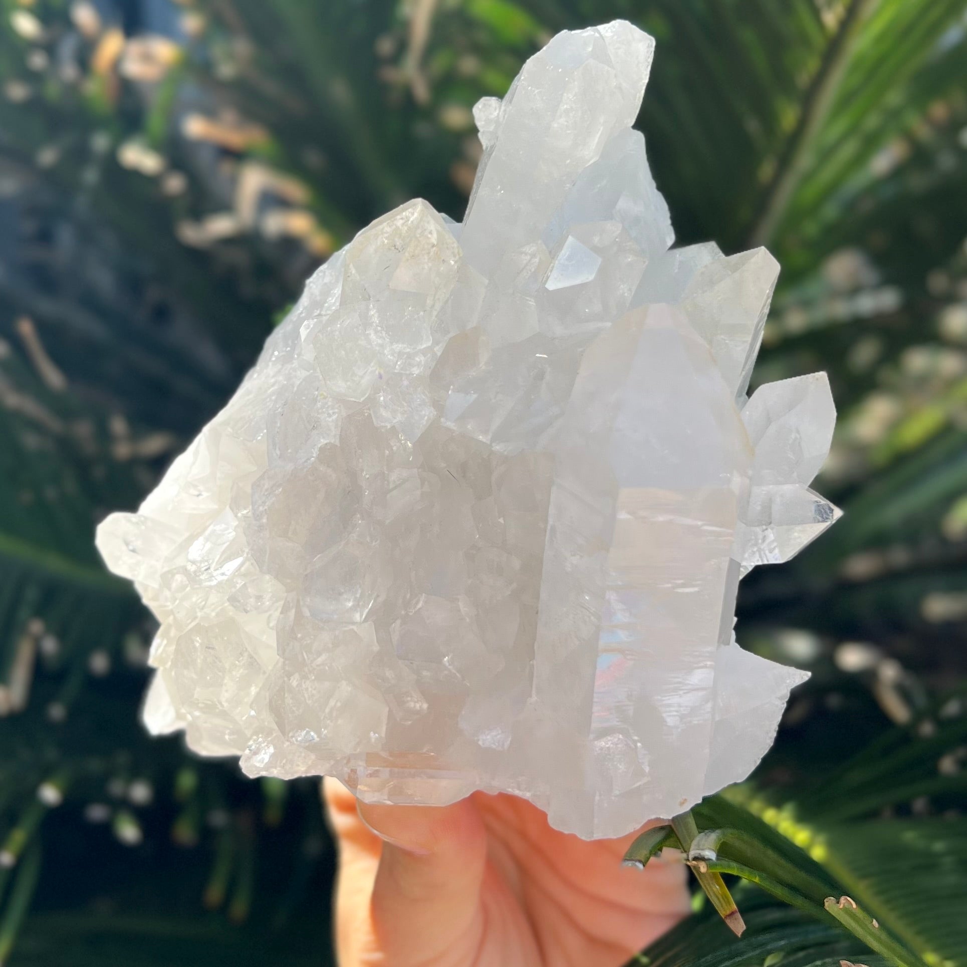 Clear Quartz Semi Raw Cluster